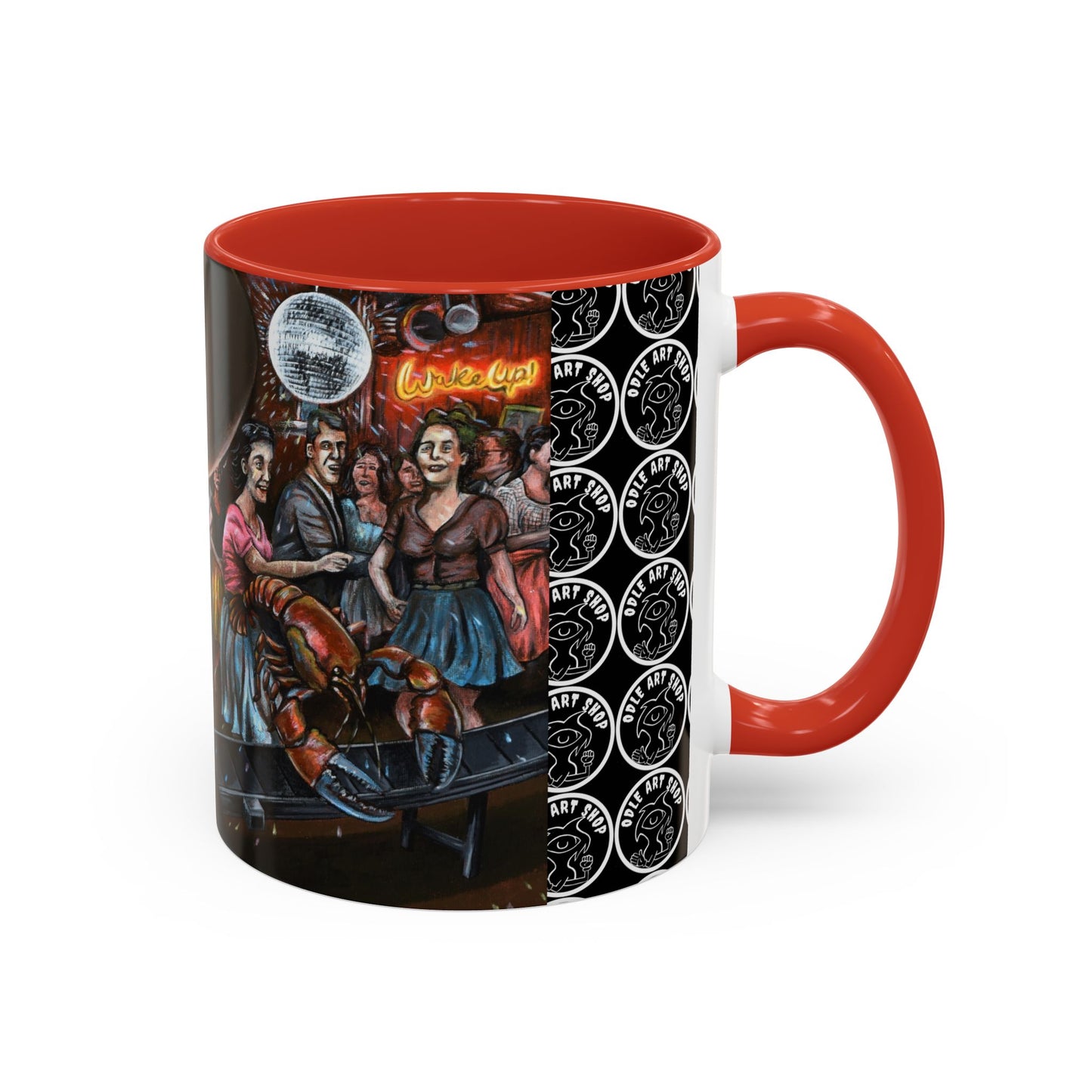 Bad Dream Coffee Mug — Lizard Man Party Monster Coffee Mug (11/15 oz)
