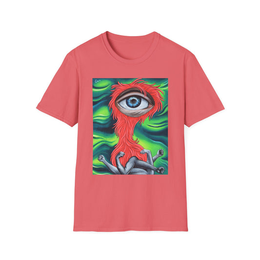 Groovy Eye Art Unisex Softstyle T-Shirt - Unique & Colorful Graphic Tee