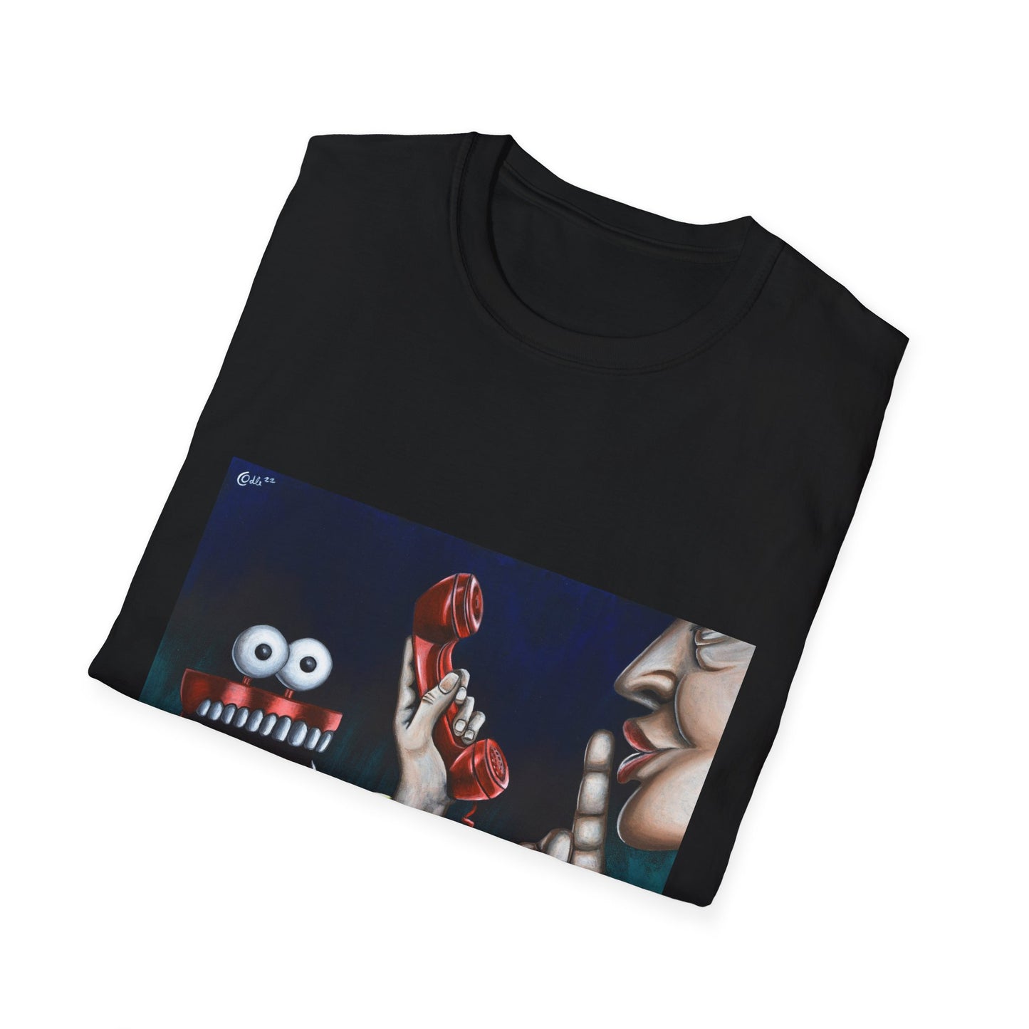 Playful Unisex Softstyle T-Shirt with Fun Art Design