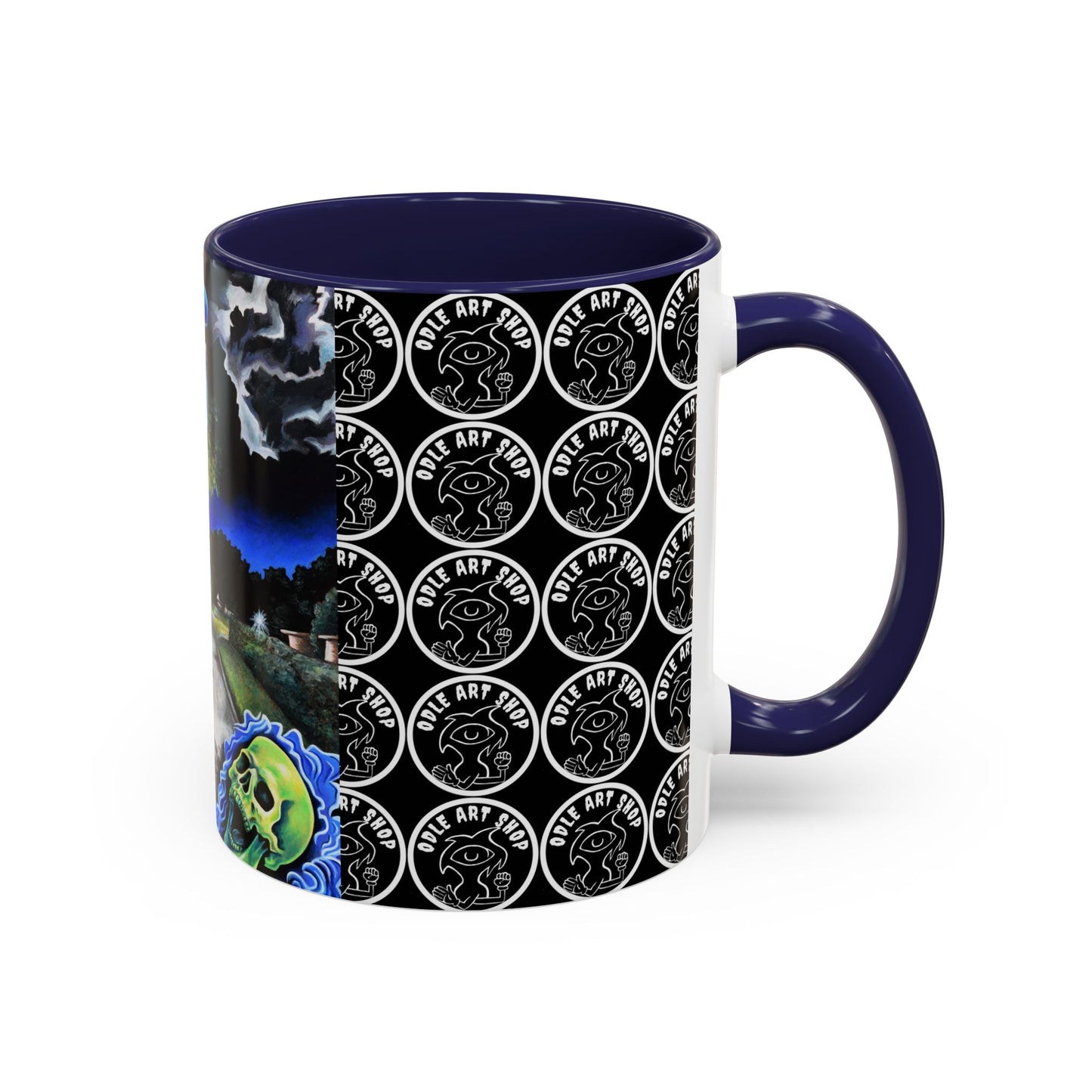 Artistic Accent Coffee Mug - Unique Gift for Coffee Lovers, Creative Aesthetic, Home Decor, Art Enthusiast, Birthday Present, Collectible