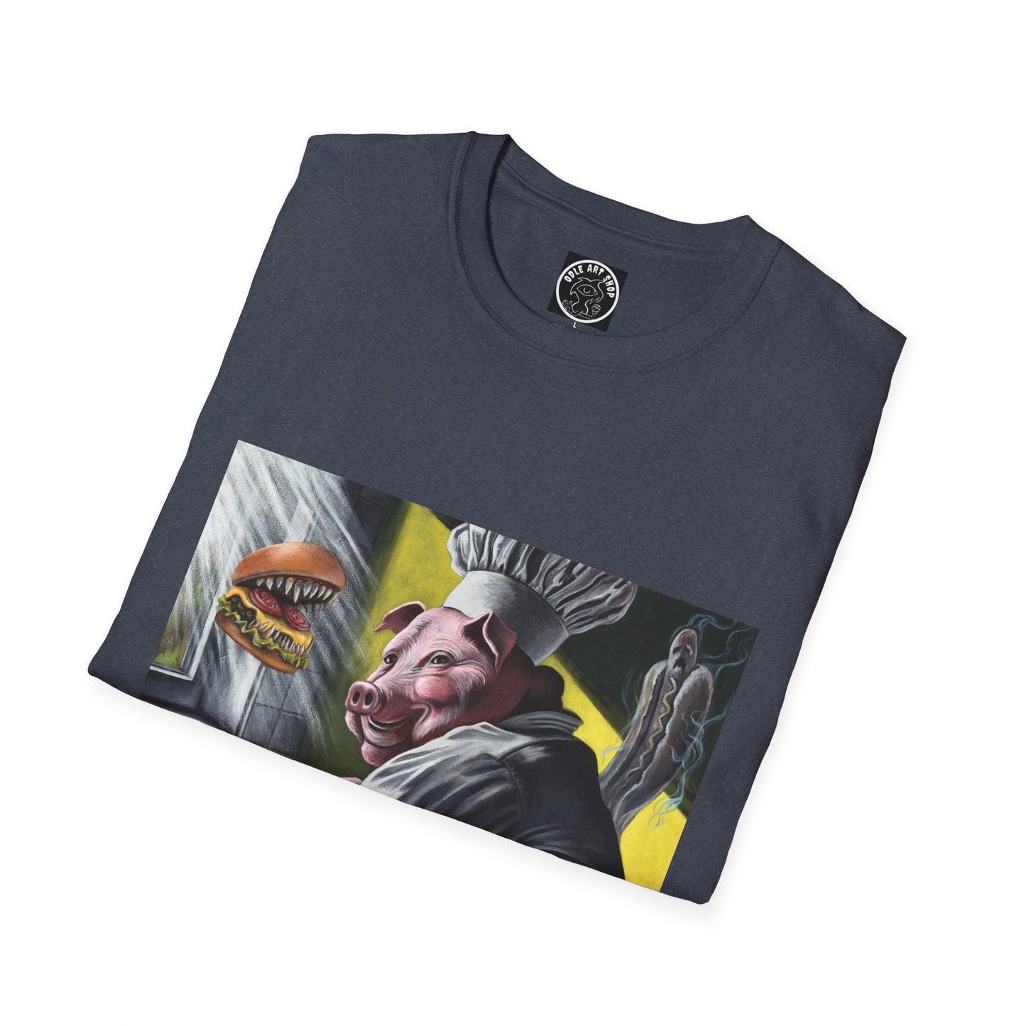 T-Shirt — Surreal Chef Pig Illustration Graphic Tee