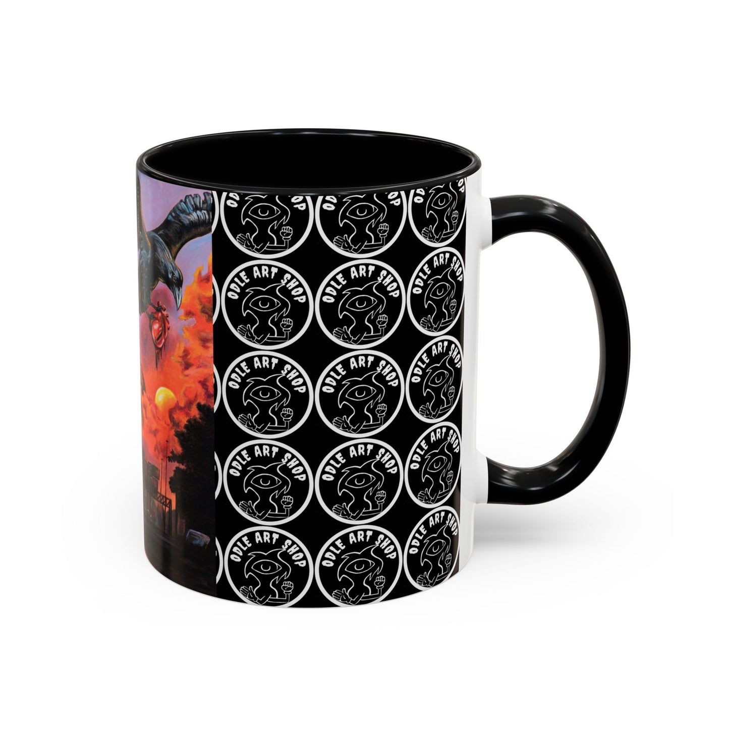 Surreal Art Coffee Mug, Unique Gift for Art Lovers, Home Decor, Black Handle Mug, Perfect for Birthdays, Holidays