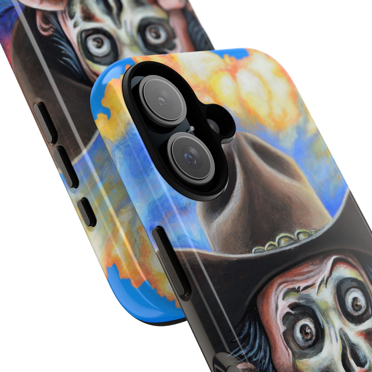 Skull Cowboy Phone Case - Tough Cases with Bold Artwork, Unique Gift for Halloween, Bold Aesthetic, Ideal for Music Lovers, [...]