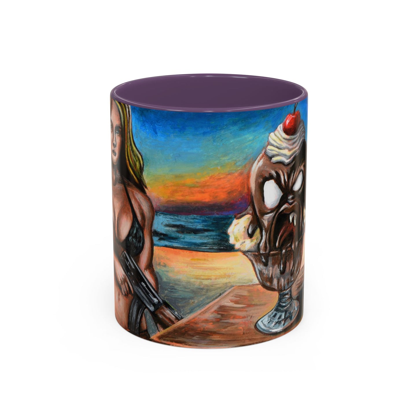 Vibrant Art-Inspired Coffee Mug, Unique Gift for Beach Lovers, Collectible Drinkware, Perfect for Birthdays, Home Decor