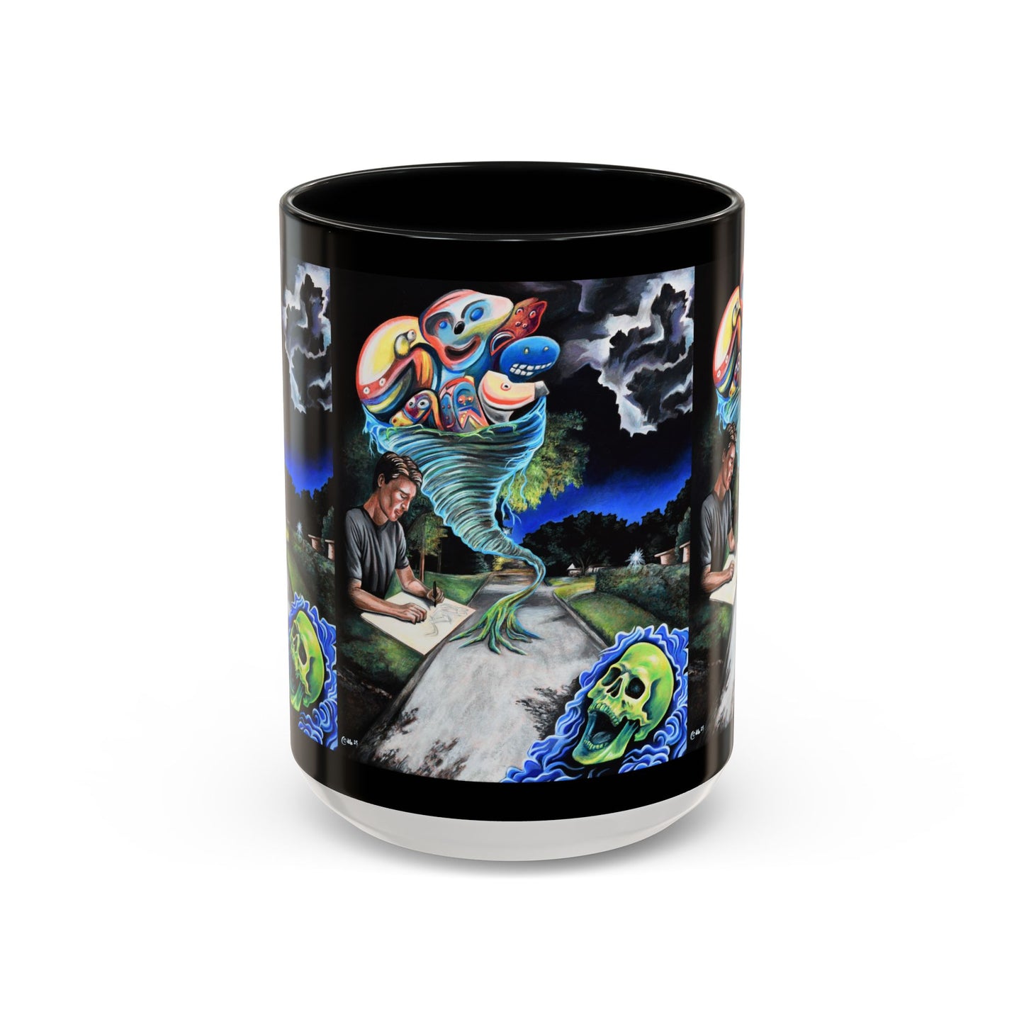 Artistic Accent Coffee Mug - Unique Gift for Coffee Lovers, Creative Aesthetic, Home Decor, Art Enthusiast, Birthday Present, Collectible