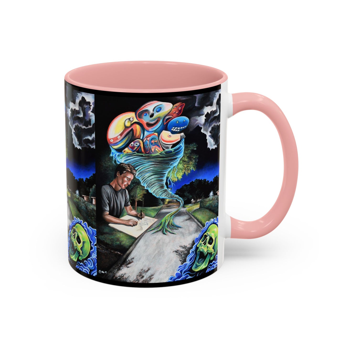 Artistic Accent Coffee Mug - Unique Gift for Coffee Lovers, Creative Aesthetic, Home Decor, Art Enthusiast, Birthday Present, Collectible