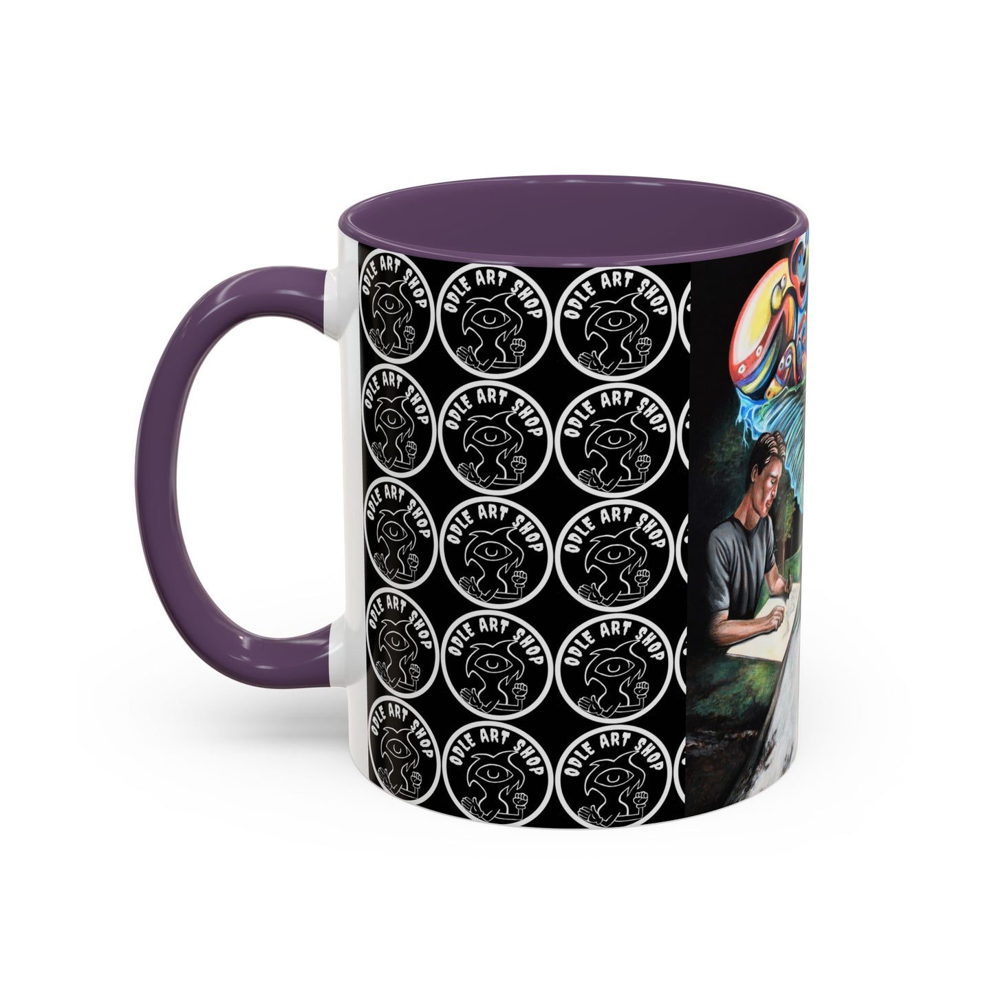 Artistic Accent Coffee Mug - Unique Gift for Coffee Lovers, Creative Aesthetic, Home Decor, Art Enthusiast, Birthday Present, Collectible