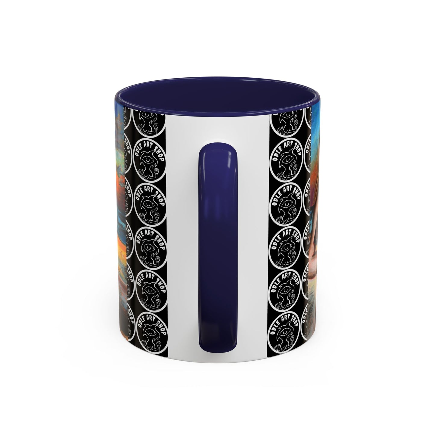 Vibrant Art-Inspired Coffee Mug, Unique Gift for Beach Lovers, Collectible Drinkware, Perfect for Birthdays, Home Decor
