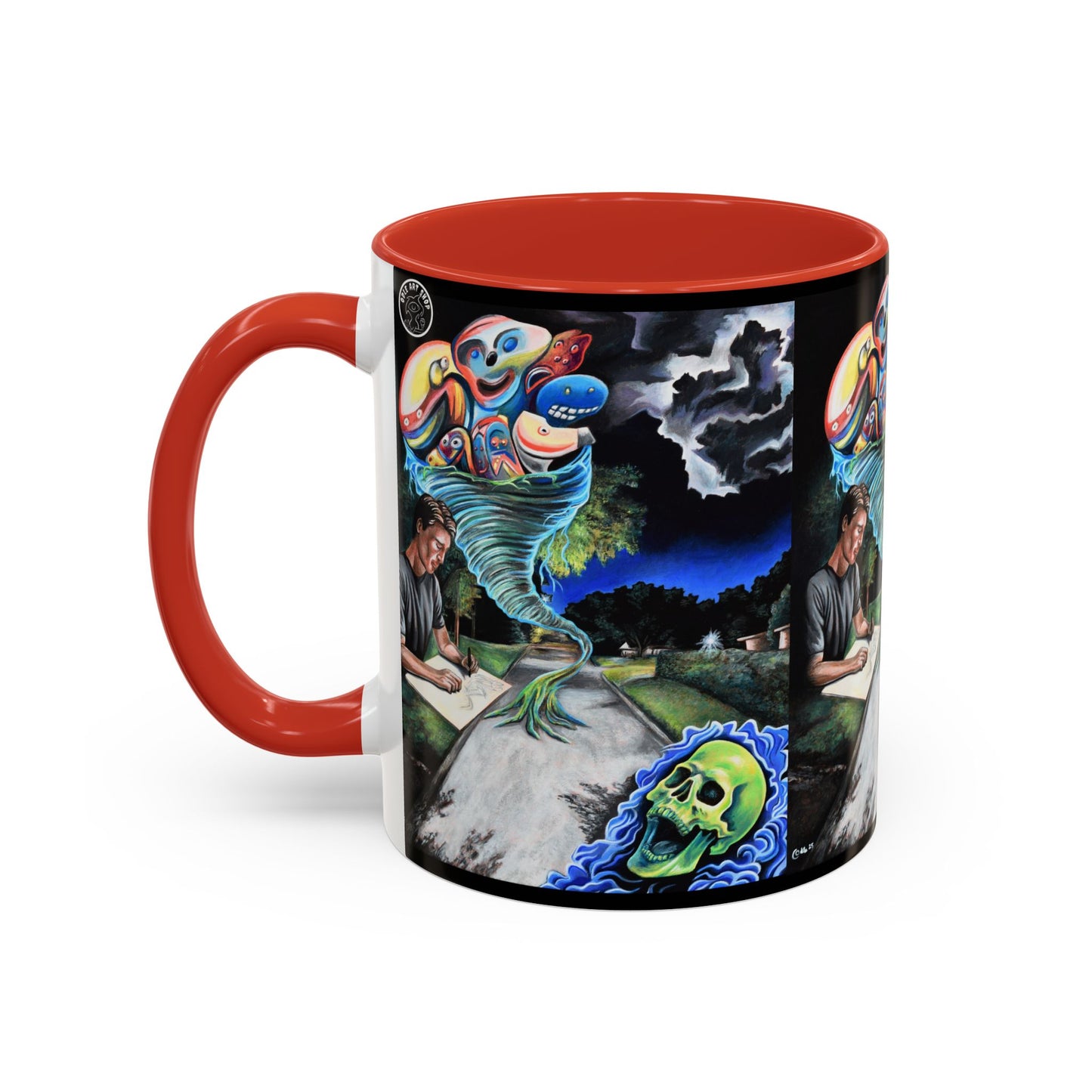 Artistic Accent Coffee Mug - Unique Gift for Coffee Lovers, Creative Aesthetic, Home Decor, Art Enthusiast, Birthday Present, Collectible