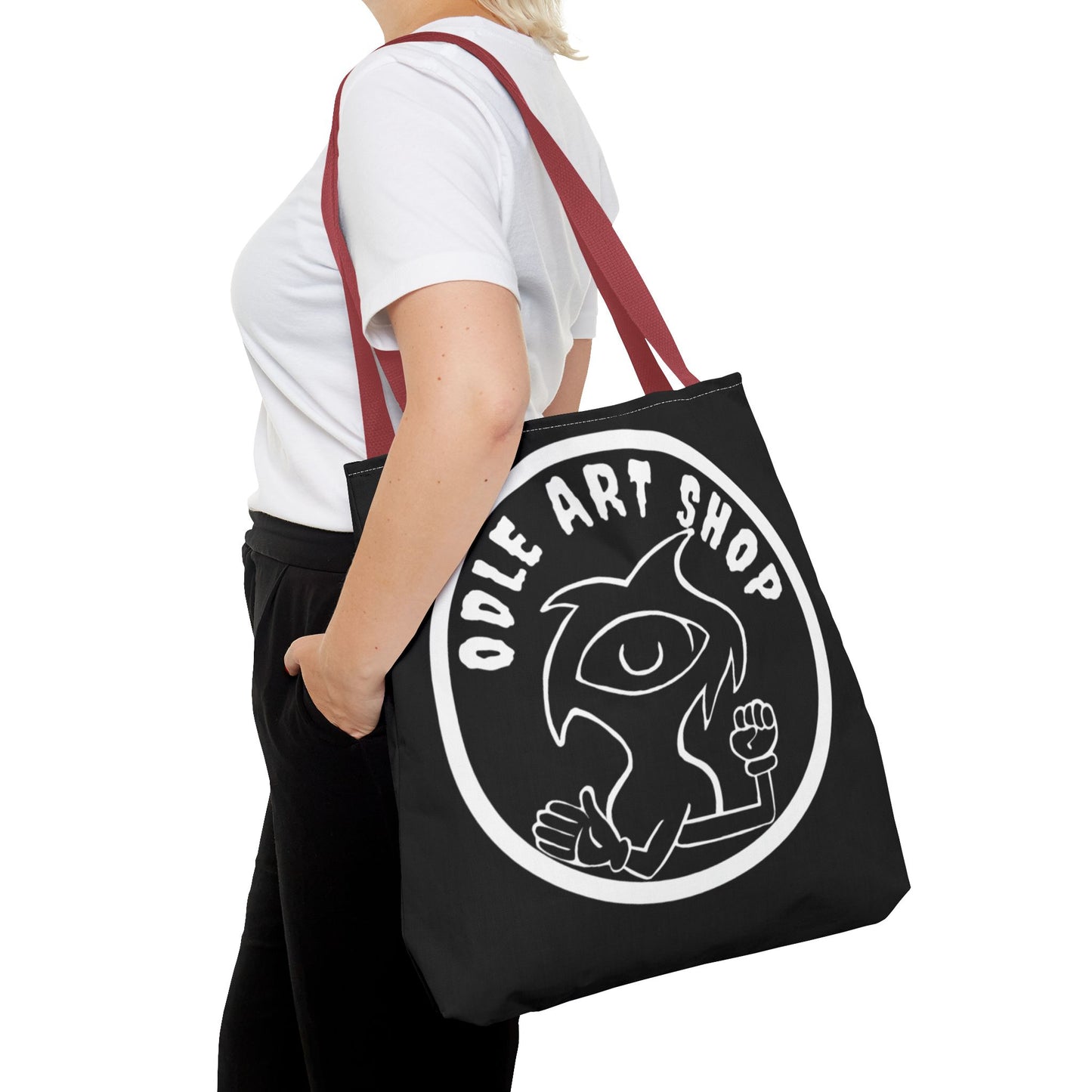Artistic Tote Bag - Unique AOP Design, Fashionable Eco-Friendly, Everyday Use, Creative Gift, Art Lovers, Shopping Accessory