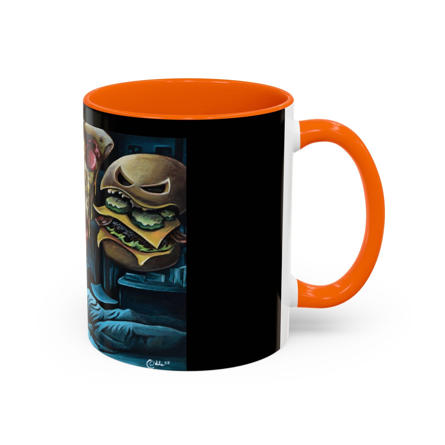 Whimsical Foodie Coffee Mug - Perfect for Pizza and Burger Lovers