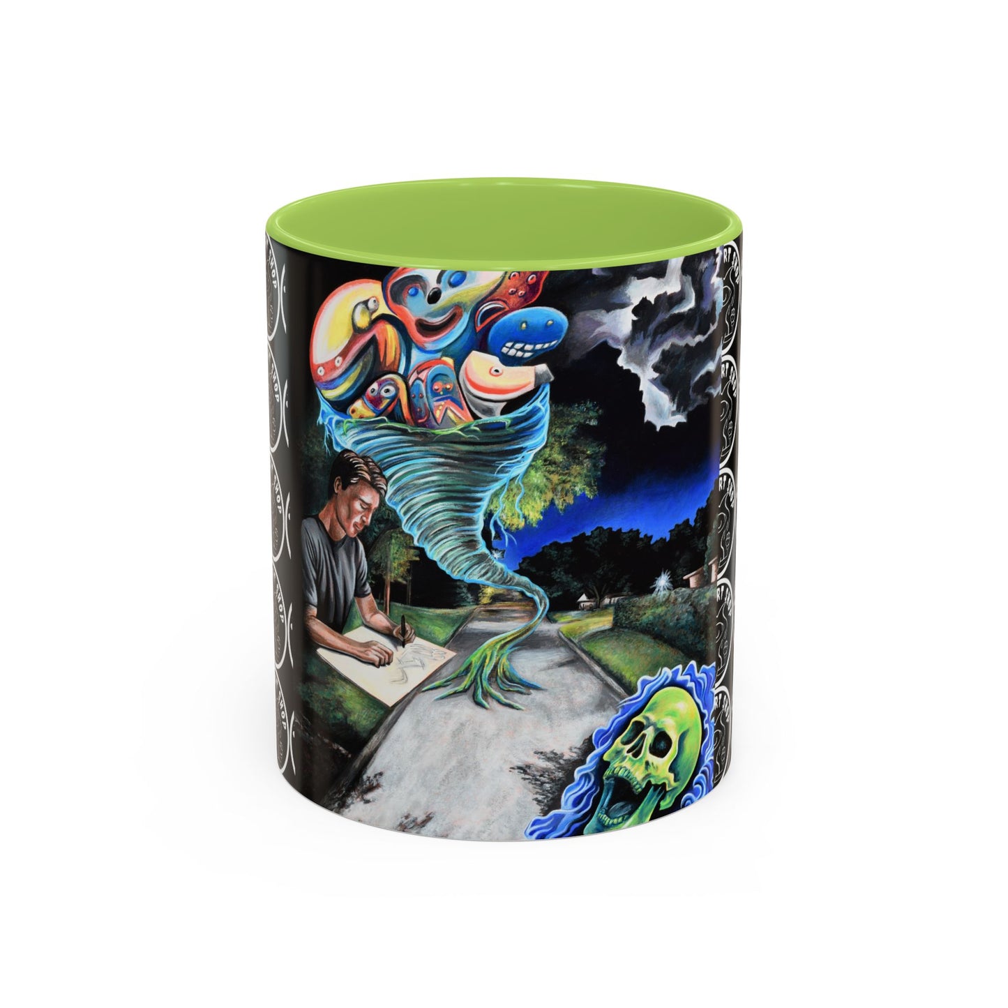 Artistic Accent Coffee Mug - Unique Gift for Coffee Lovers, Creative Aesthetic, Home Decor, Art Enthusiast, Birthday Present, Collectible