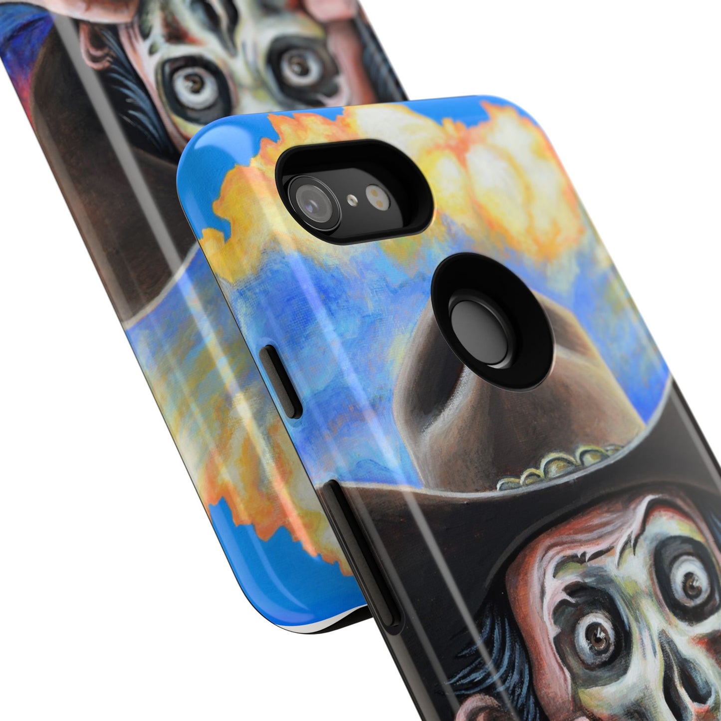 Skull Cowboy Phone Case - Tough Cases with Bold Artwork, Unique Gift for Halloween, Bold Aesthetic, Ideal for Music Lovers, [...]