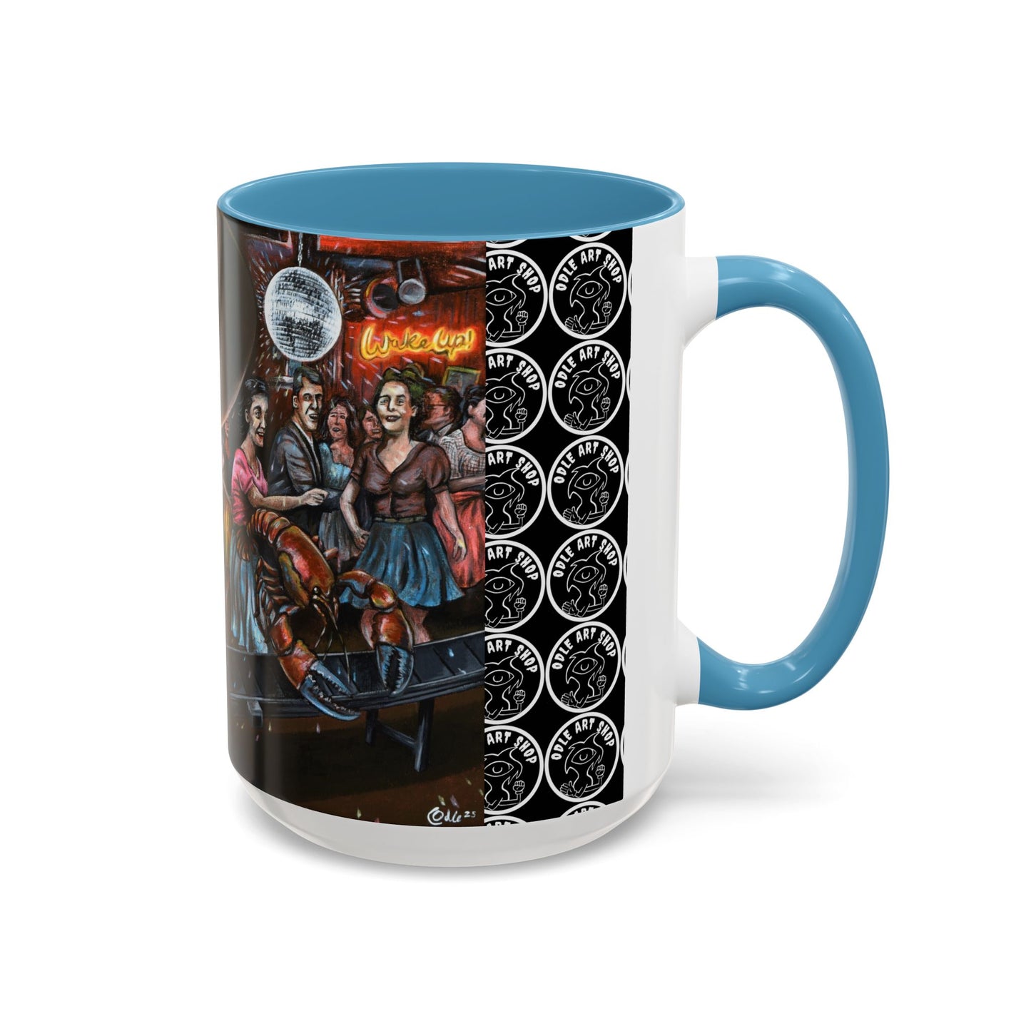 Bad Dream Coffee Mug — Lizard Man Party Monster Coffee Mug (11/15 oz)