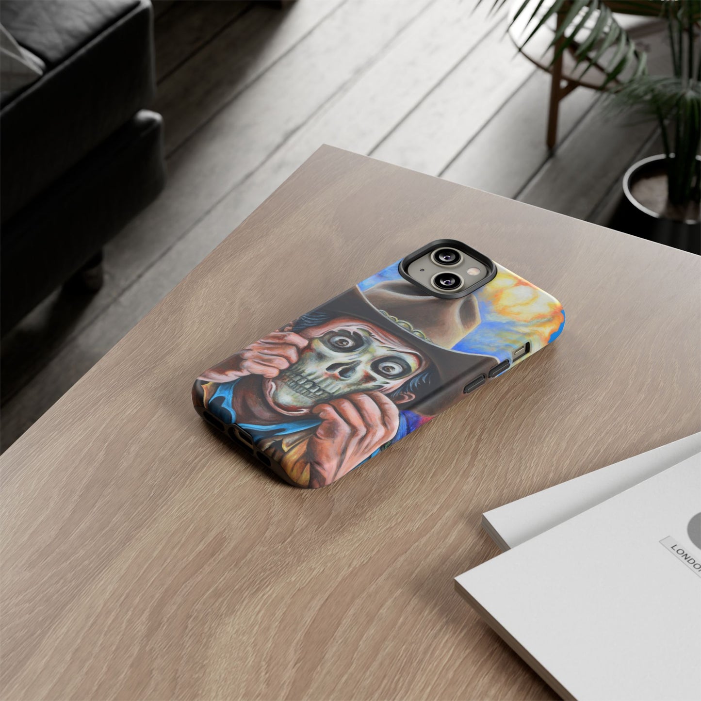 Skull Cowboy Phone Case - Tough Cases with Bold Artwork, Unique Gift for Halloween, Bold Aesthetic, Ideal for Music Lovers, [...]