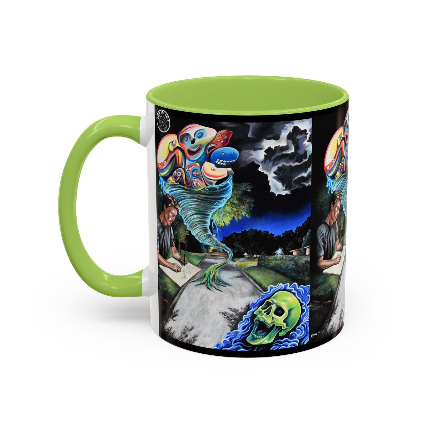 Artistic Accent Coffee Mug - Unique Gift for Coffee Lovers, Creative Aesthetic, Home Decor, Art Enthusiast, Birthday Present, Collectible