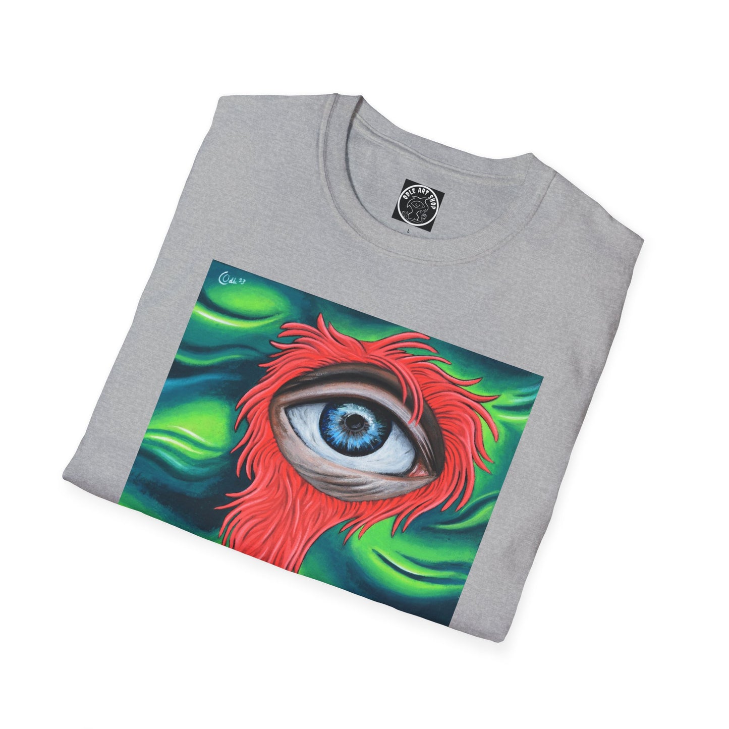 Groovy Eye Art Unisex Softstyle T-Shirt - Unique & Colorful Graphic Tee