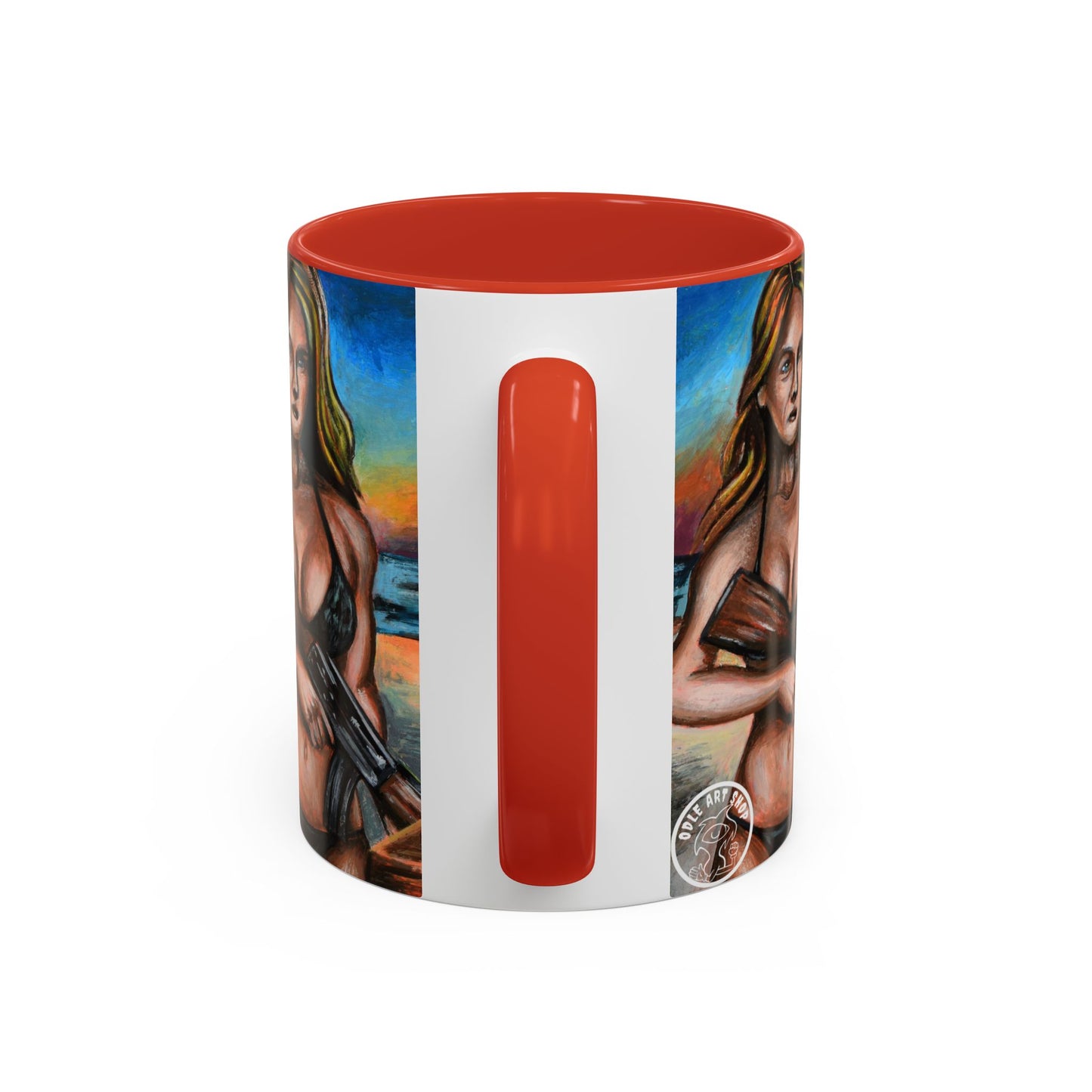 Vibrant Art-Inspired Coffee Mug, Unique Gift for Beach Lovers, Collectible Drinkware, Perfect for Birthdays, Home Decor