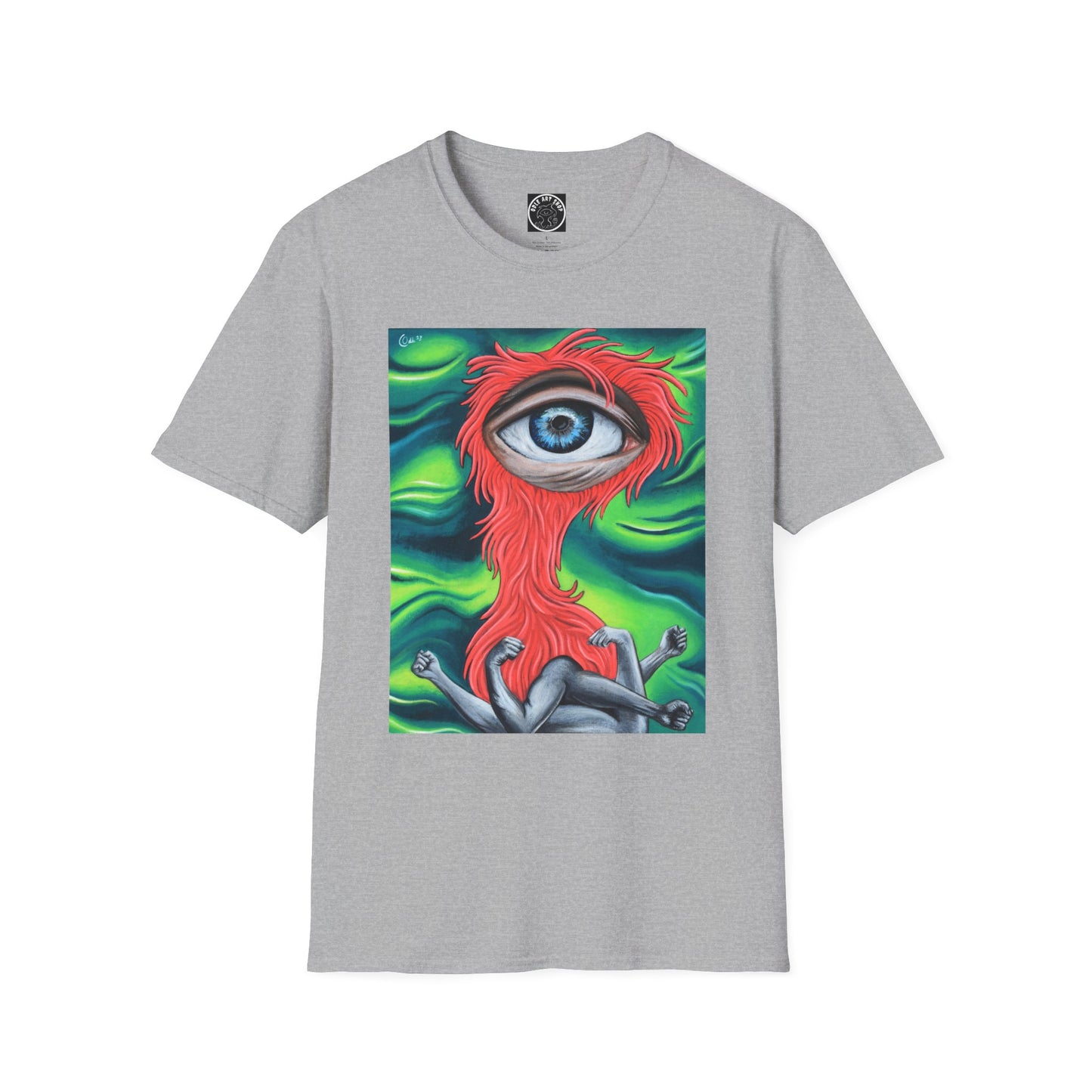 Groovy Eye Art Unisex Softstyle T-Shirt - Unique & Colorful Graphic Tee