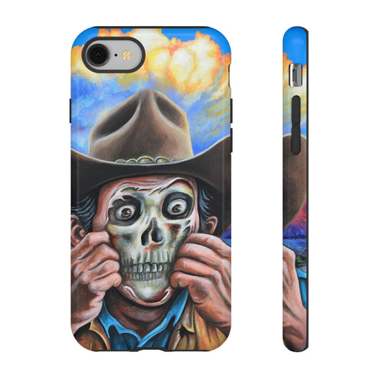 Skull Cowboy Phone Case - Tough Cases with Bold Artwork, Unique Gift for Halloween, Bold Aesthetic, Ideal for Music Lovers, [...]