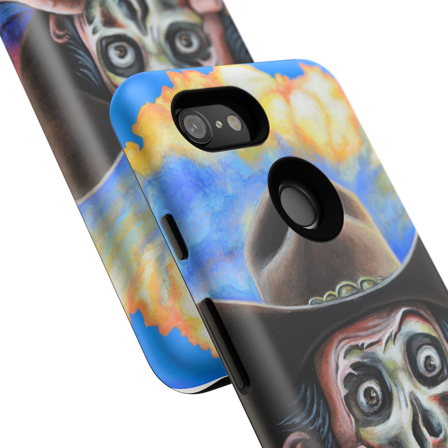 Skull Cowboy Phone Case - Tough Cases with Bold Artwork, Unique Gift for Halloween, Bold Aesthetic, Ideal for Music Lovers, [...]