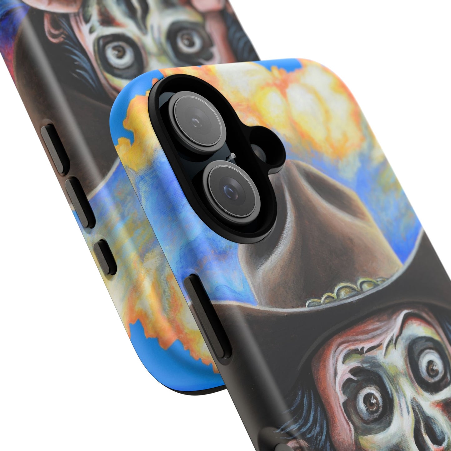Skull Cowboy Phone Case - Tough Cases with Bold Artwork, Unique Gift for Halloween, Bold Aesthetic, Ideal for Music Lovers, [...]
