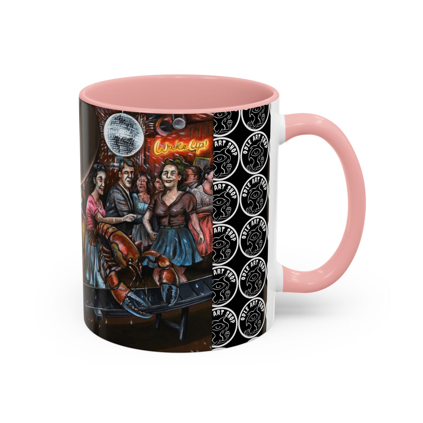 Bad Dream Coffee Mug — Lizard Man Party Monster Coffee Mug (11/15 oz)