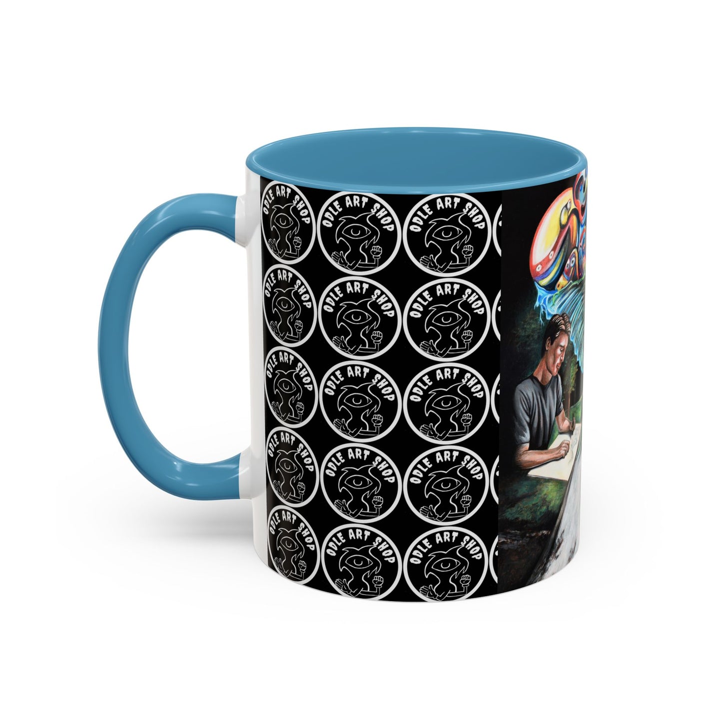 Artistic Accent Coffee Mug - Unique Gift for Coffee Lovers, Creative Aesthetic, Home Decor, Art Enthusiast, Birthday Present, Collectible