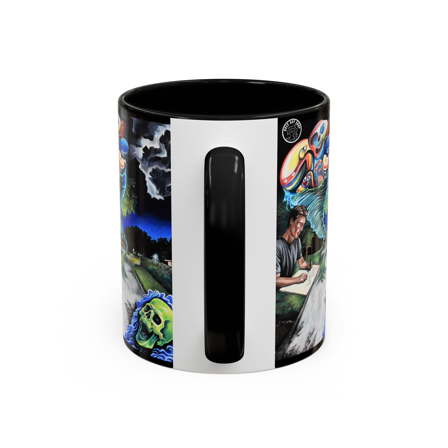 Artistic Accent Coffee Mug - Unique Gift for Coffee Lovers, Creative Aesthetic, Home Decor, Art Enthusiast, Birthday Present, Collectible