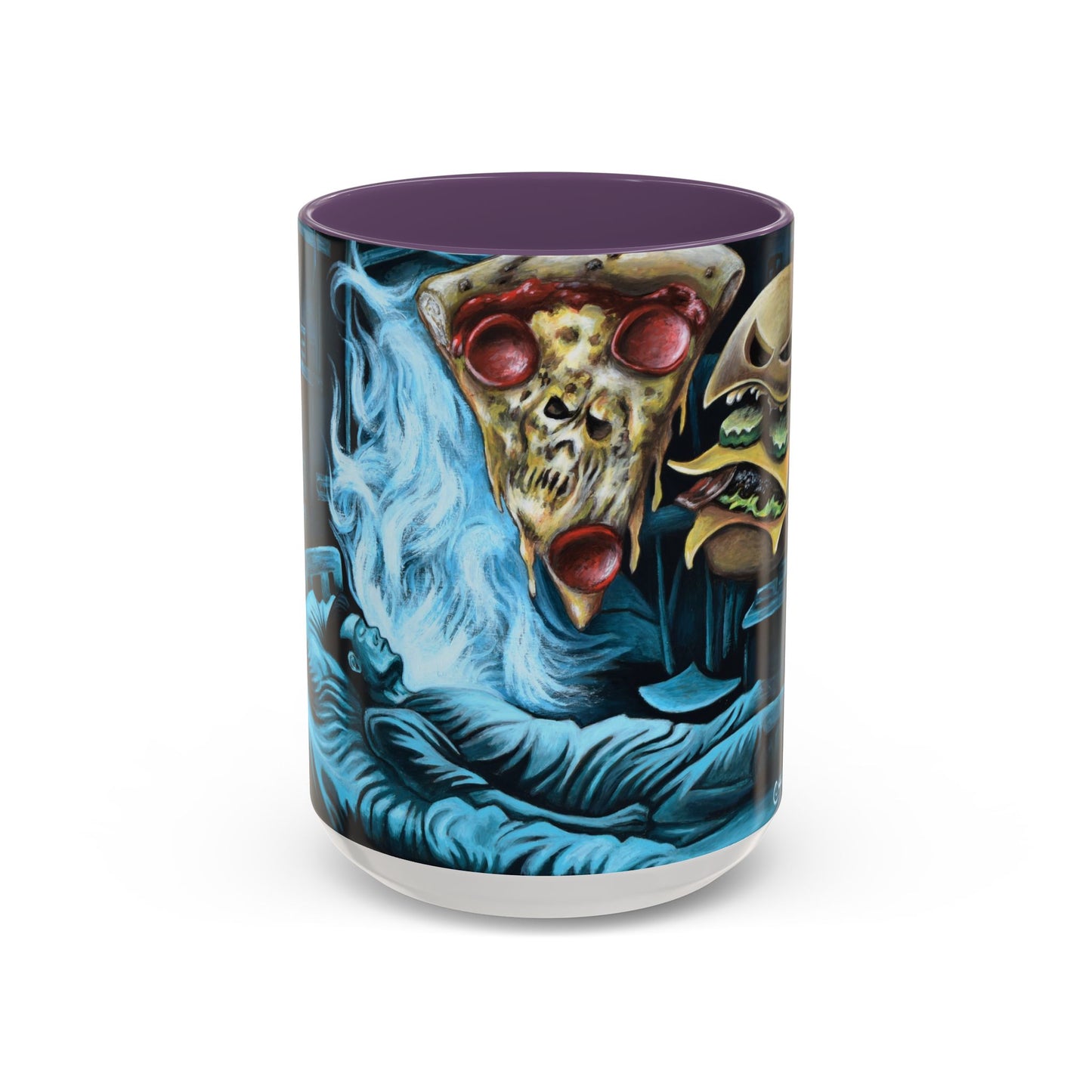 Whimsical Foodie Coffee Mug - Perfect for Pizza and Burger Lovers