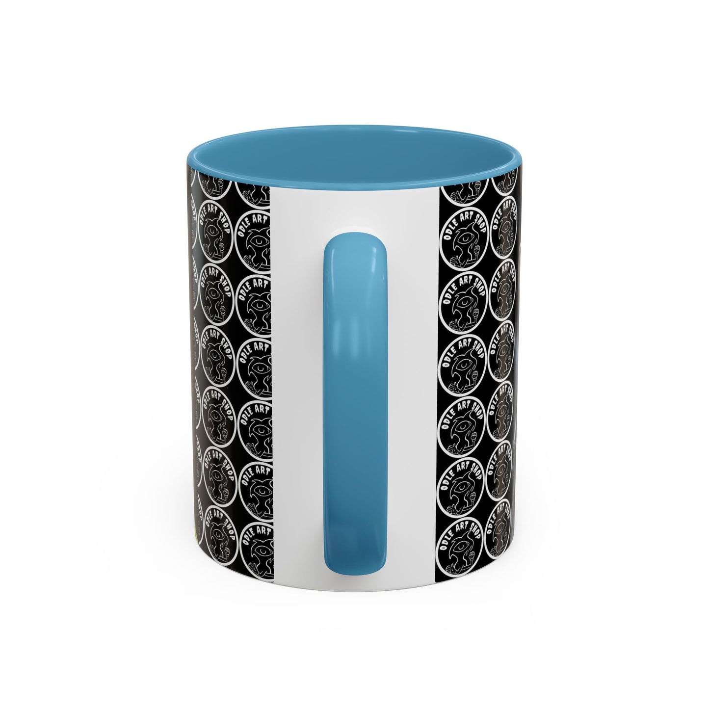 Unique Artistic Accent Coffee Mug with Colorful Ice Cream Design