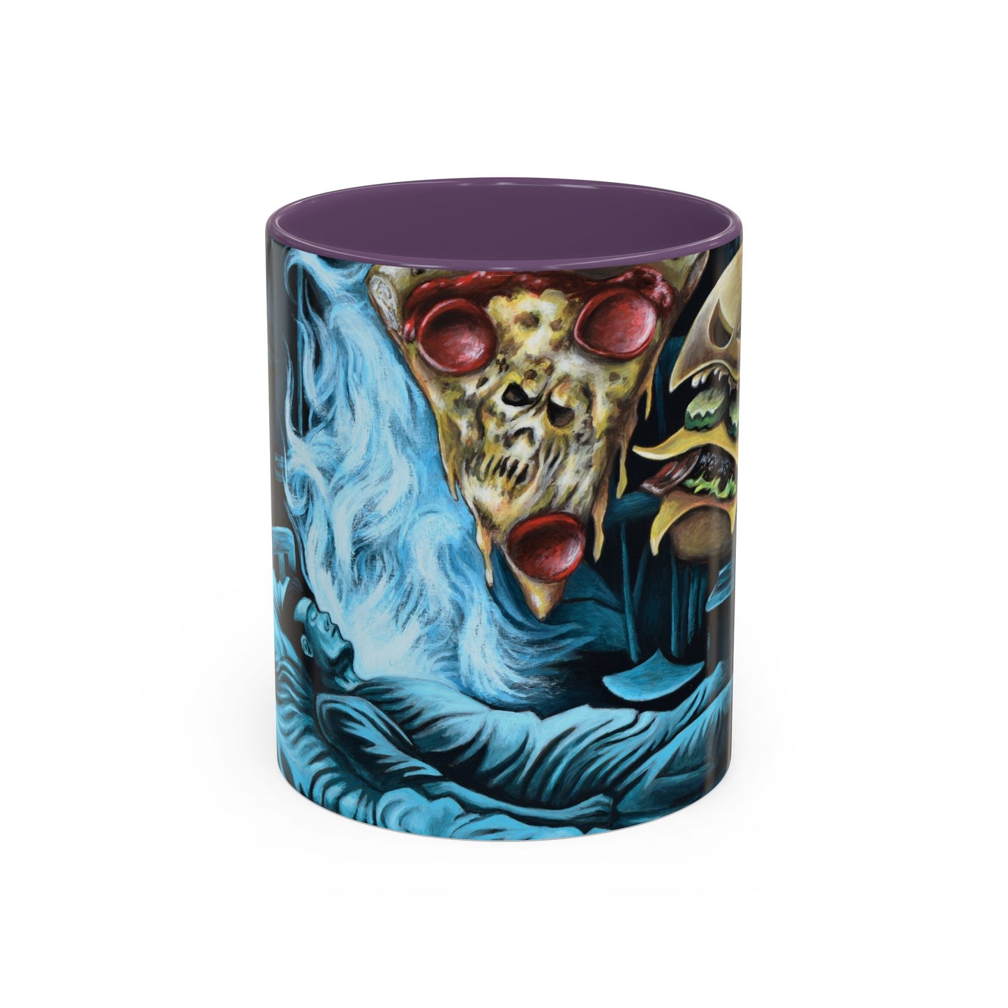 Whimsical Foodie Coffee Mug - Perfect for Pizza and Burger Lovers