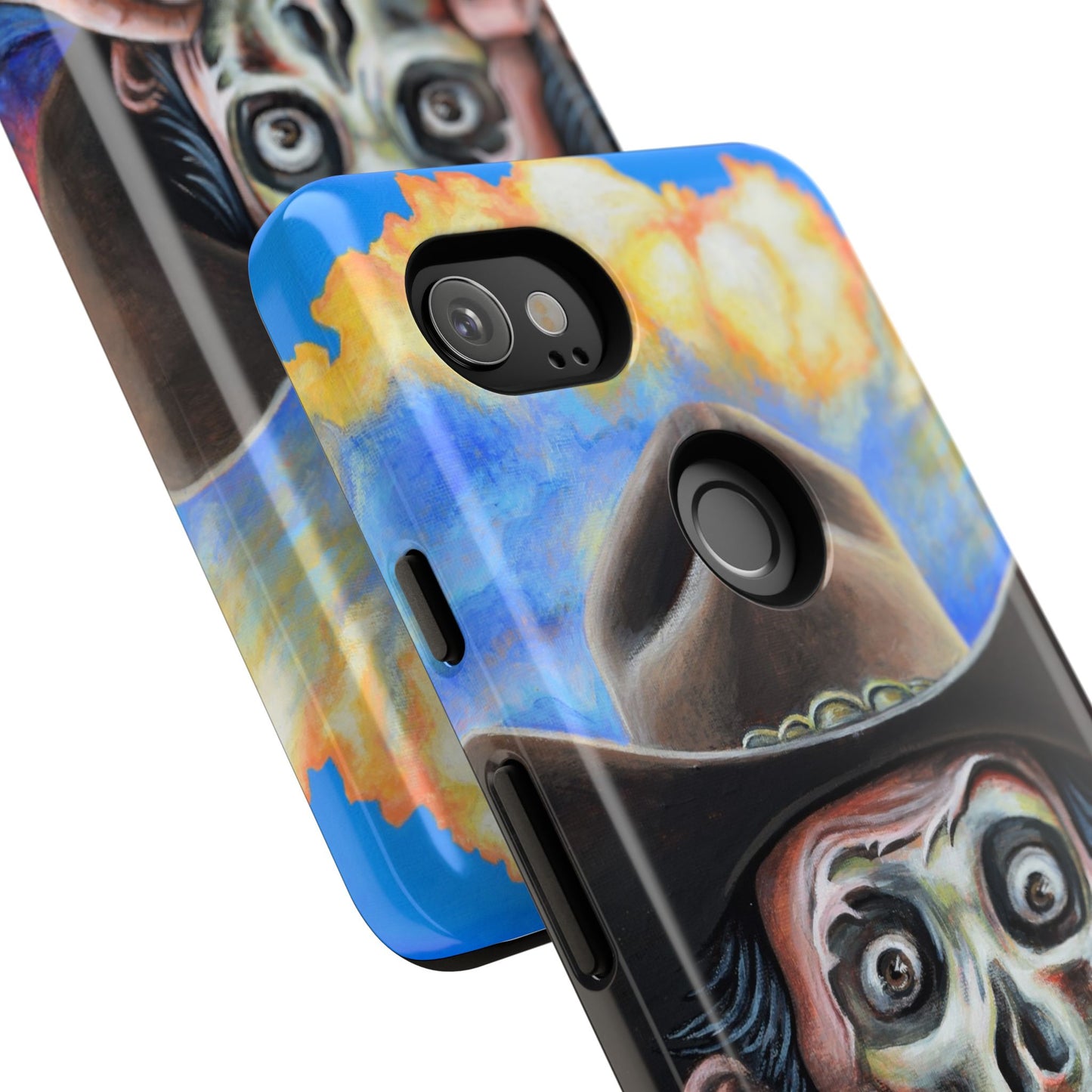 Skull Cowboy Phone Case - Tough Cases with Bold Artwork, Unique Gift for Halloween, Bold Aesthetic, Ideal for Music Lovers, [...]