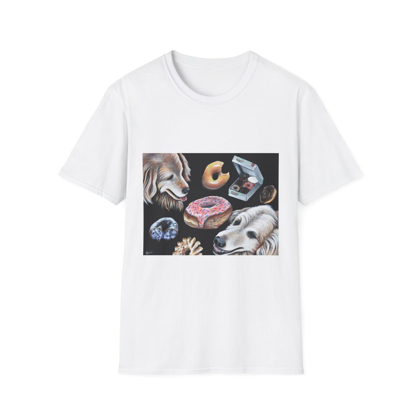 Dog Lover's Donut Delight Unisex T-Shirt