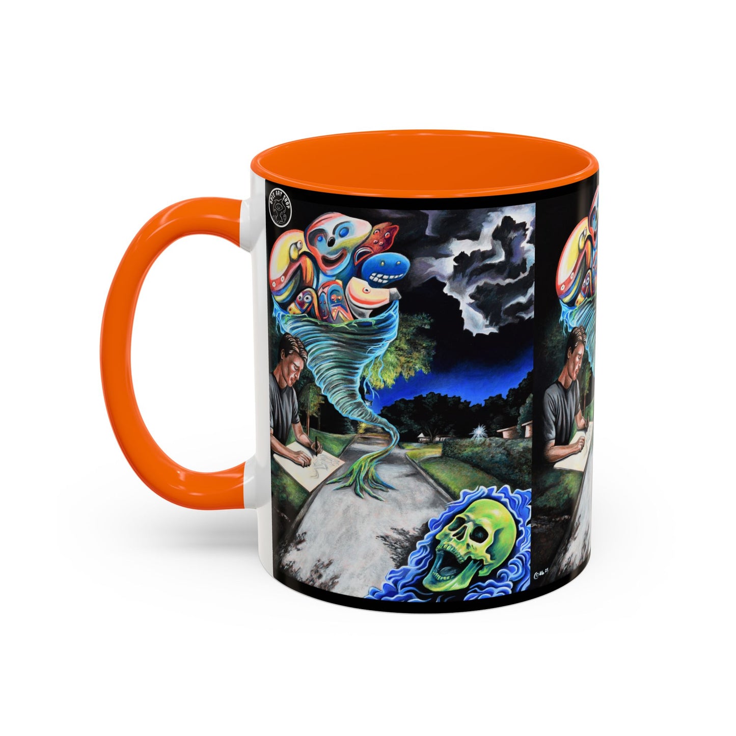 Artistic Accent Coffee Mug - Unique Gift for Coffee Lovers, Creative Aesthetic, Home Decor, Art Enthusiast, Birthday Present, Collectible