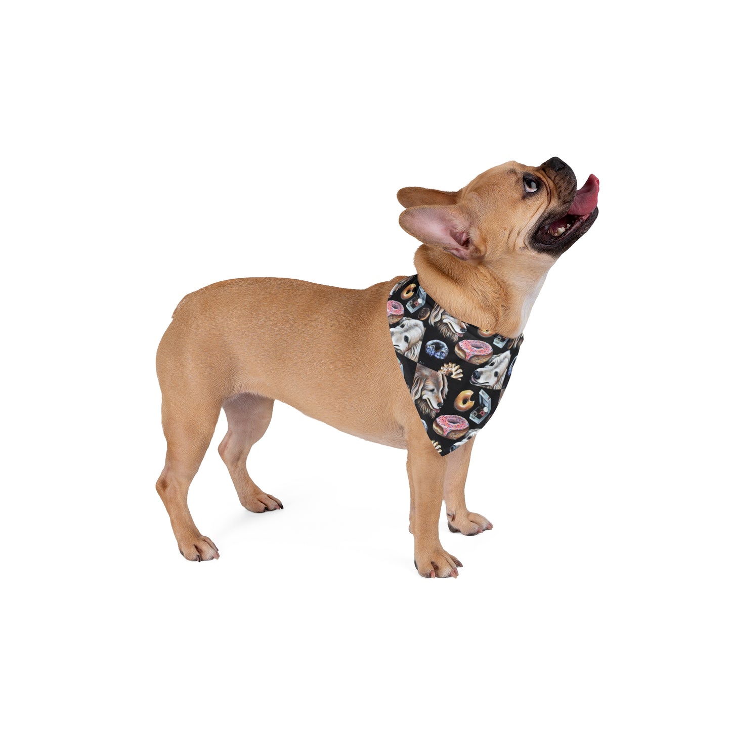 Donut Lovers Pet Bandana | Cute Dog Accessory for Pet Birthdays, Playdates, or Everyday Wear, Fun Pet Gift, Stylish Pet Outfit
