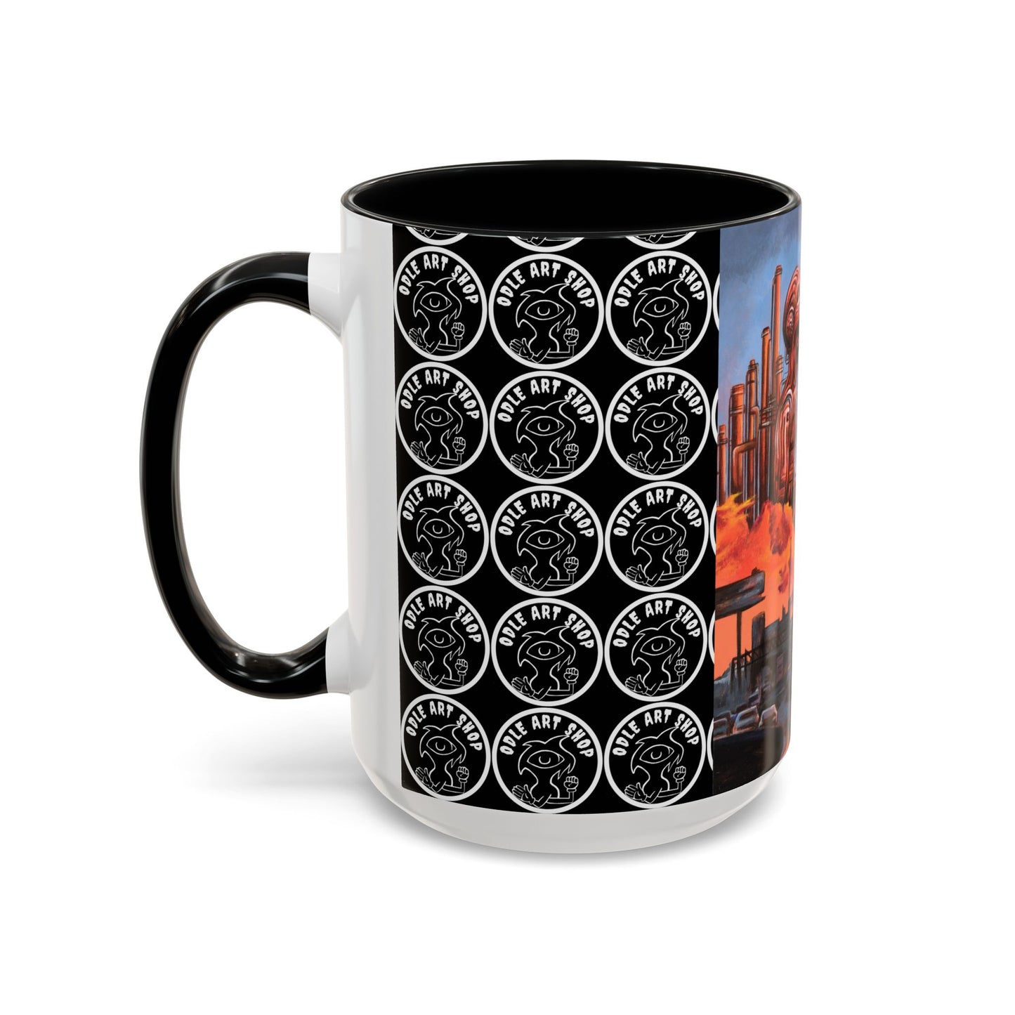 Surreal Art Coffee Mug, Unique Gift for Art Lovers, Home Decor, Black Handle Mug, Perfect for Birthdays, Holidays