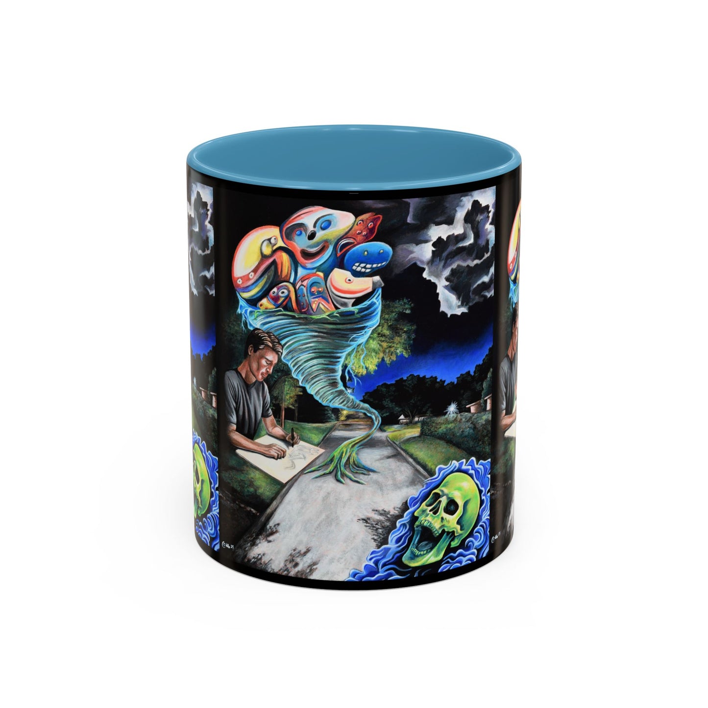 Artistic Accent Coffee Mug - Unique Gift for Coffee Lovers, Creative Aesthetic, Home Decor, Art Enthusiast, Birthday Present, Collectible