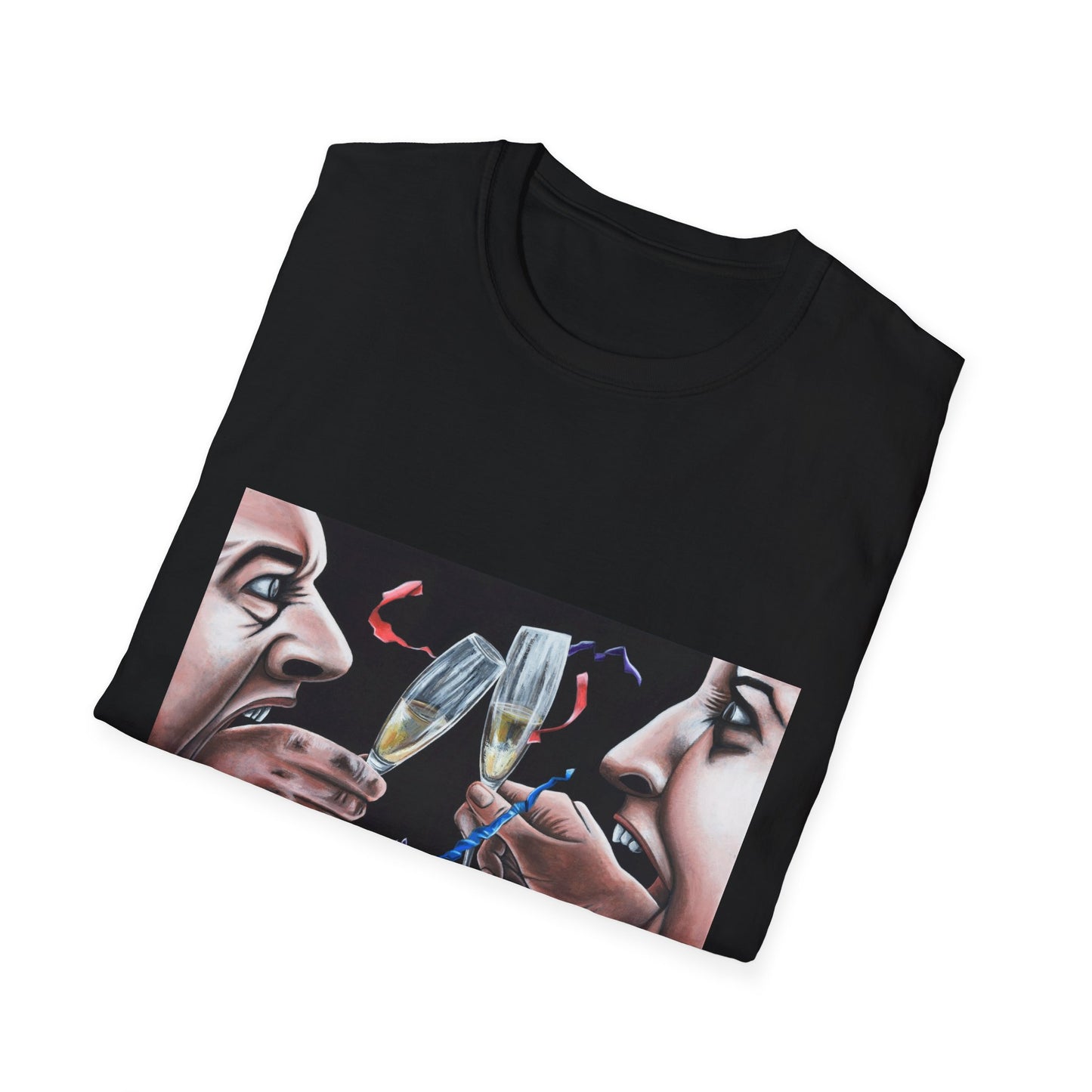 Cheers to Life Unisex Softstyle T-Shirt - Celebrate Moments with Artful Design