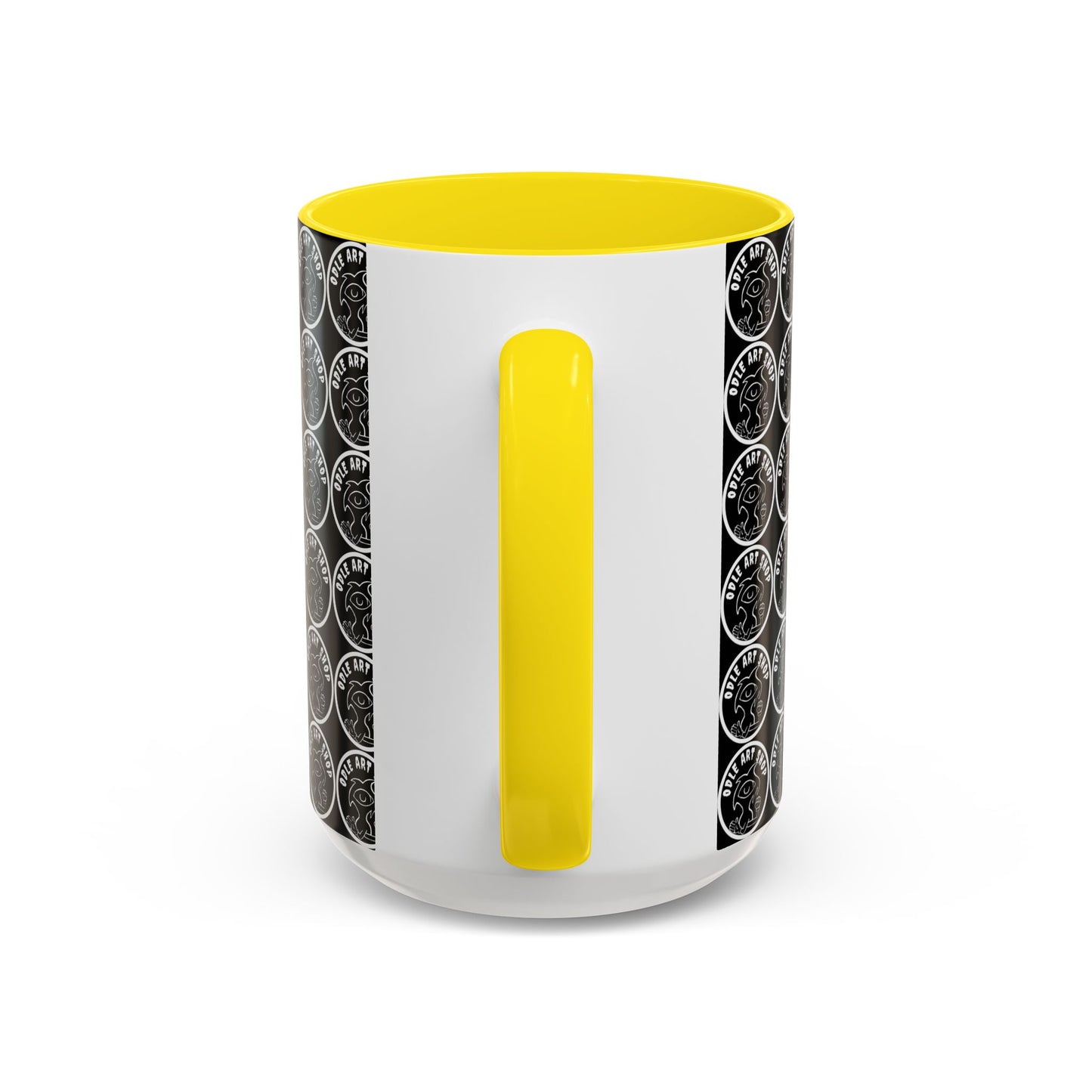 Surreal Sea Monster Accent Coffee Mug — Eyeball Wave Art (11/15oz)