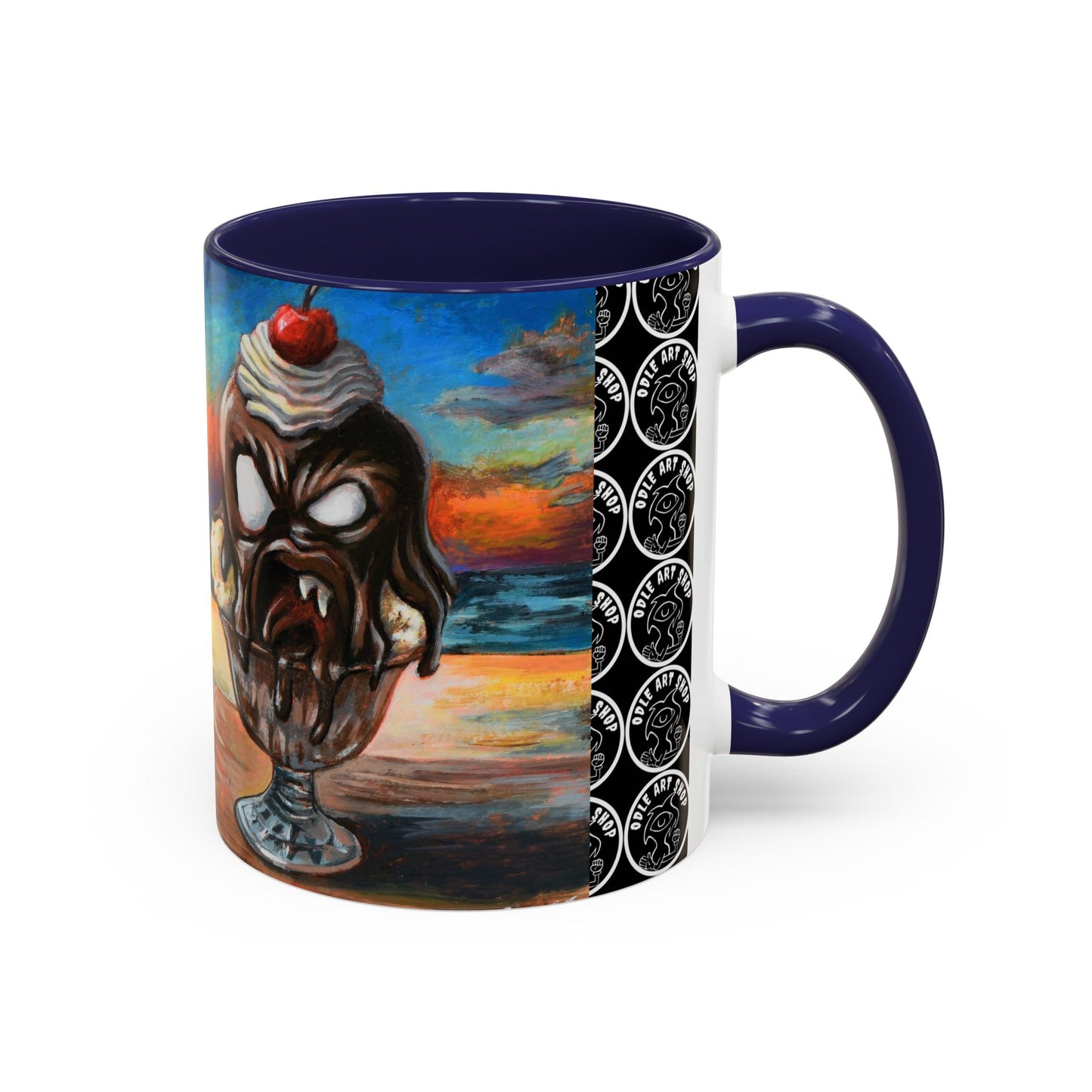 Vibrant Art-Inspired Coffee Mug, Unique Gift for Beach Lovers, Collectible Drinkware, Perfect for Birthdays, Home Decor