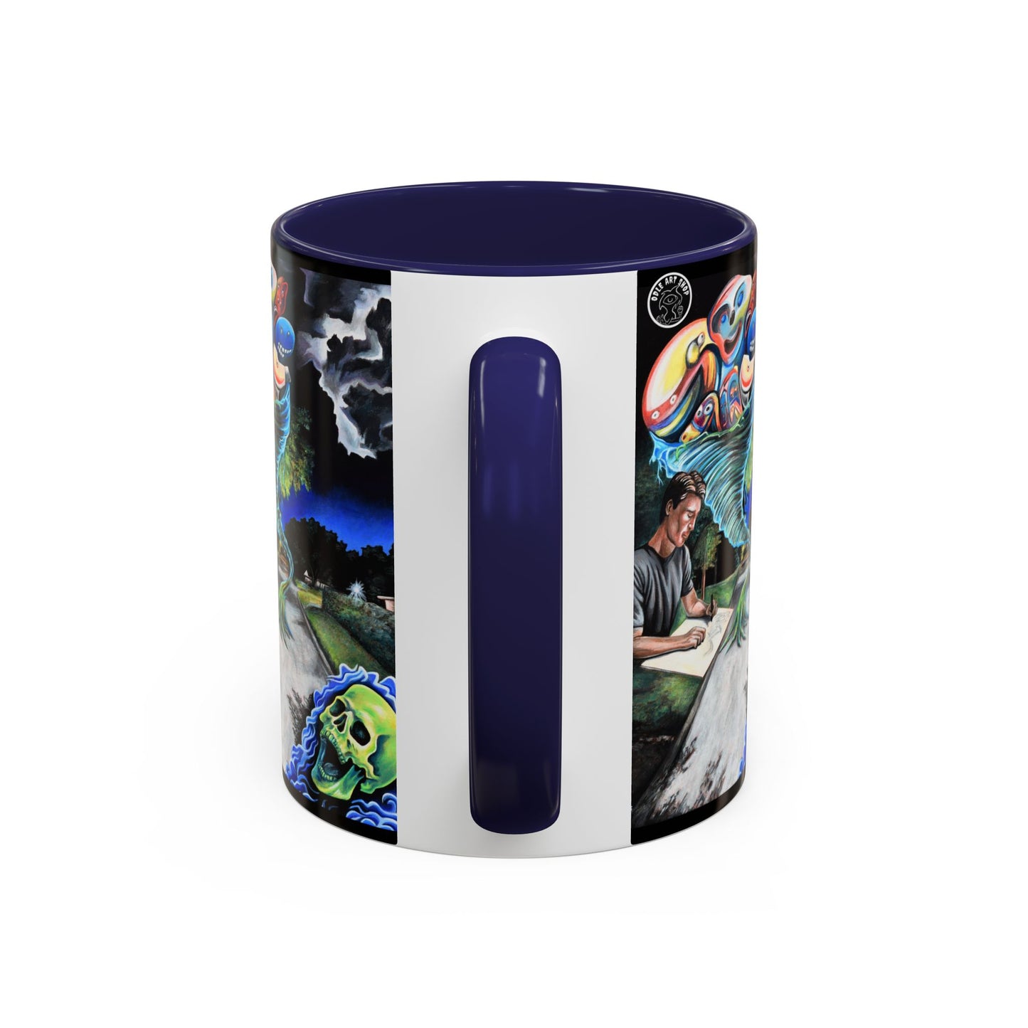 Artistic Accent Coffee Mug - Unique Gift for Coffee Lovers, Creative Aesthetic, Home Decor, Art Enthusiast, Birthday Present, Collectible