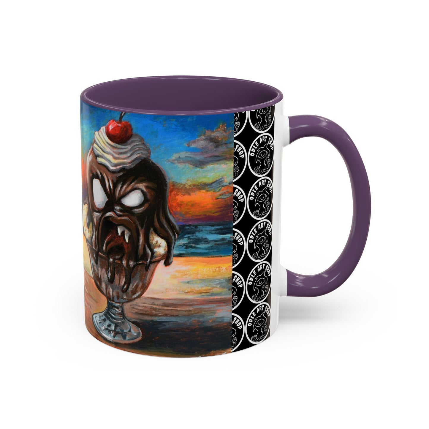 Vibrant Art-Inspired Coffee Mug, Unique Gift for Beach Lovers, Collectible Drinkware, Perfect for Birthdays, Home Decor