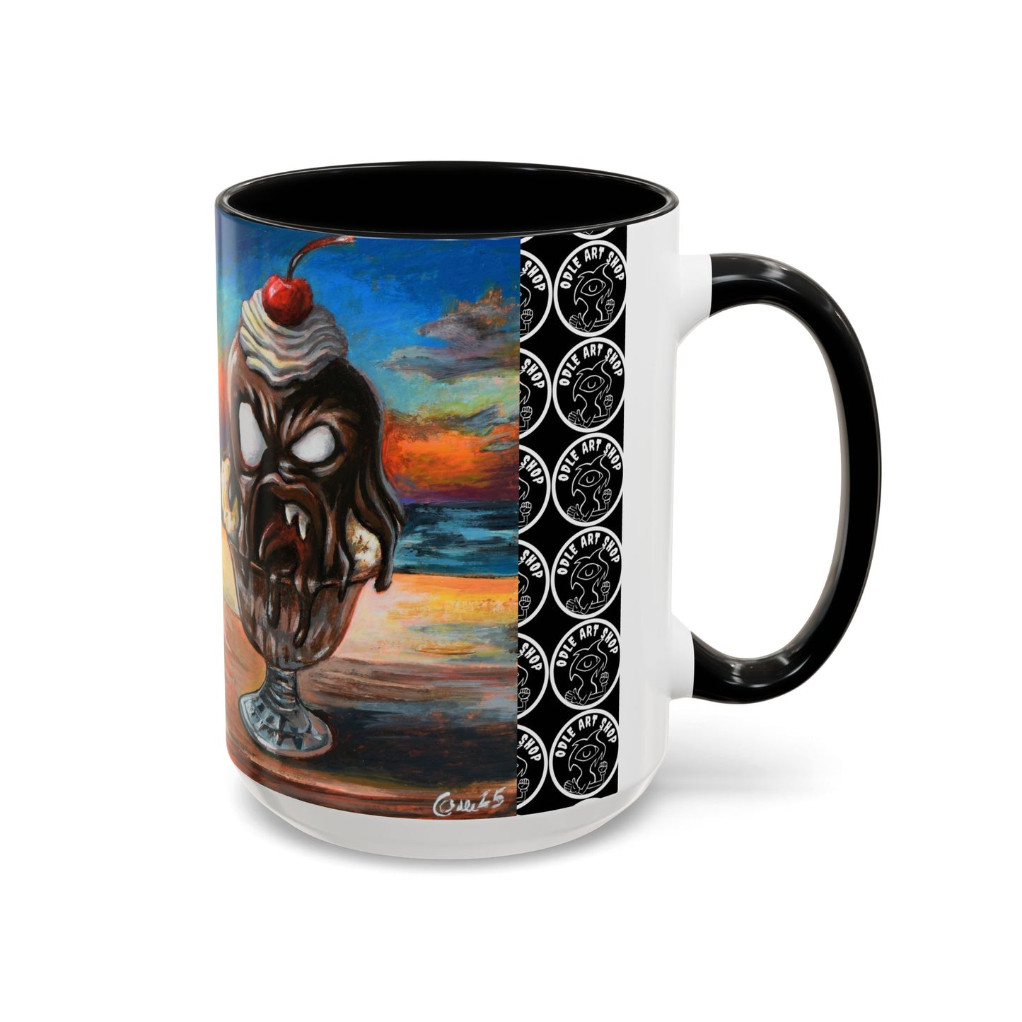 Vibrant Art-Inspired Coffee Mug, Unique Gift for Beach Lovers, Collectible Drinkware, Perfect for Birthdays, Home Decor