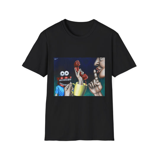 Playful Unisex Softstyle T-Shirt with Fun Art Design