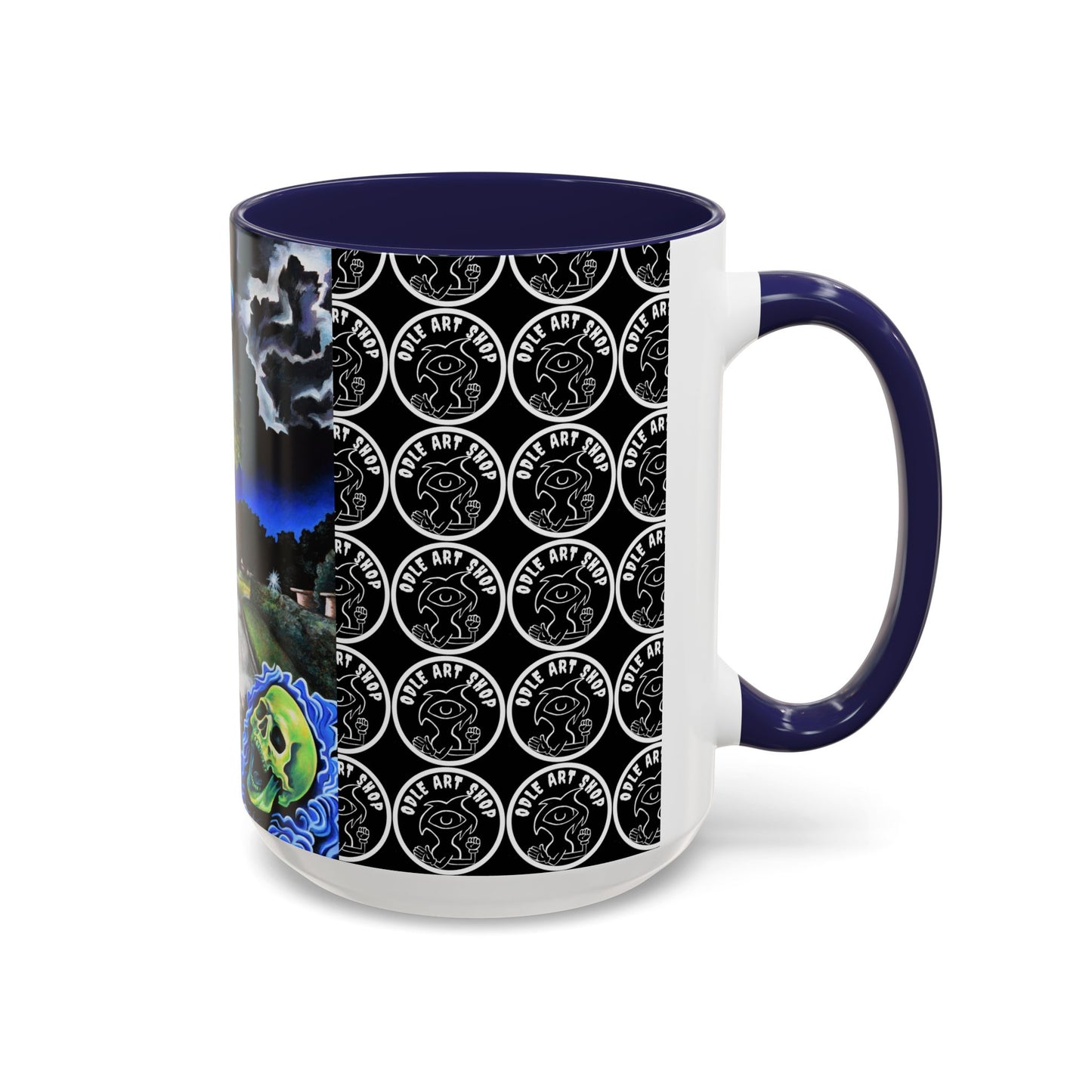Artistic Accent Coffee Mug - Unique Gift for Coffee Lovers, Creative Aesthetic, Home Decor, Art Enthusiast, Birthday Present, Collectible