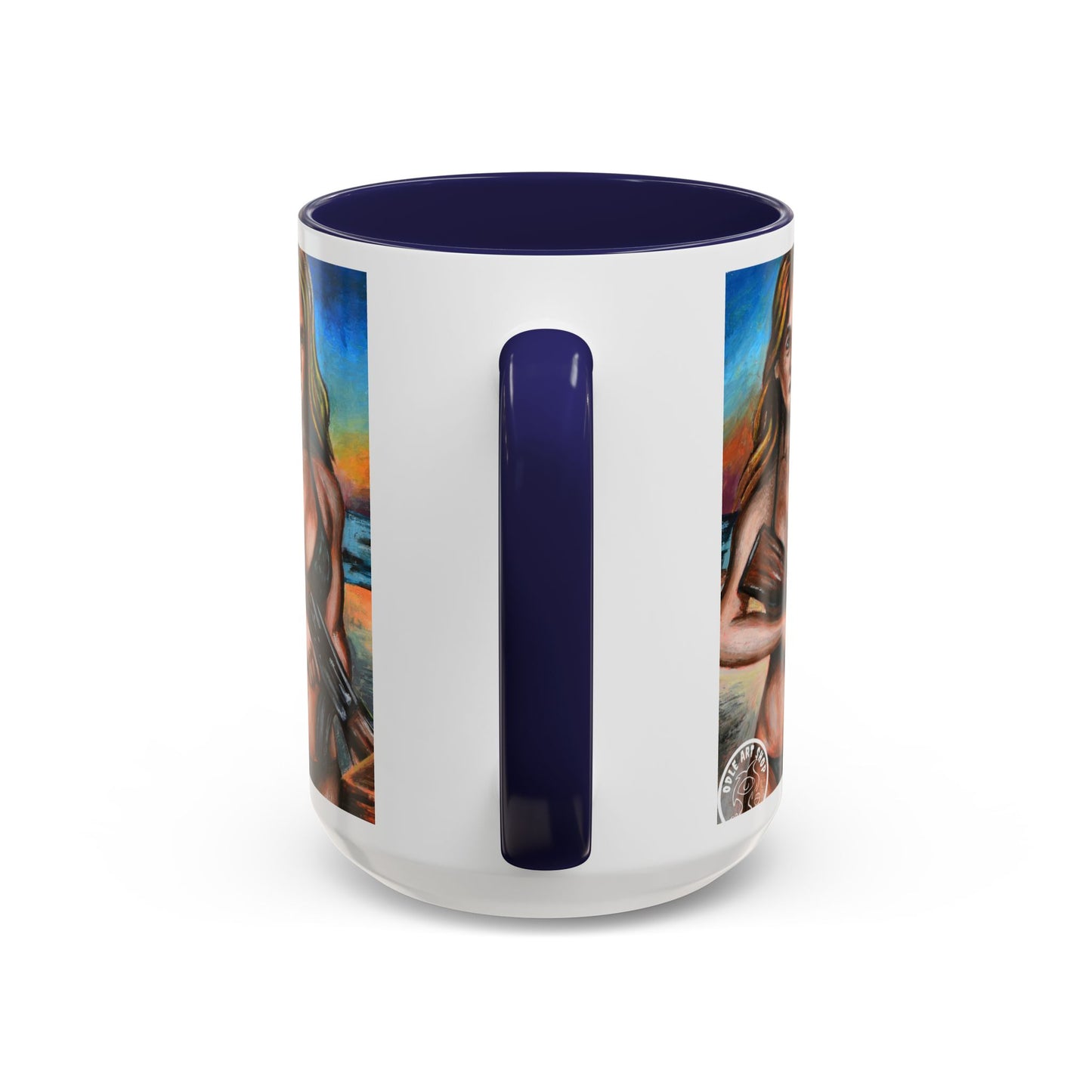 Vibrant Art-Inspired Coffee Mug, Unique Gift for Beach Lovers, Collectible Drinkware, Perfect for Birthdays, Home Decor