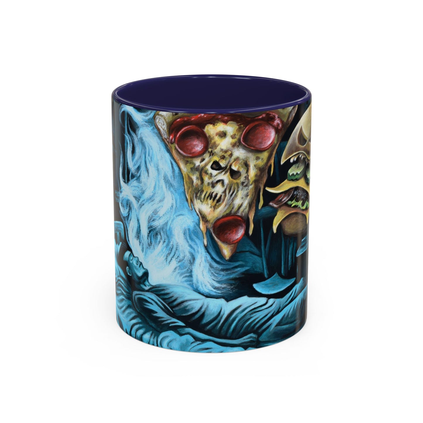 Whimsical Foodie Coffee Mug - Perfect for Pizza and Burger Lovers