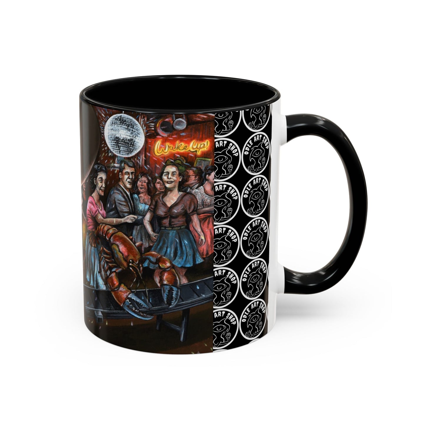 Bad Dream Coffee Mug — Lizard Man Party Monster Coffee Mug (11/15 oz)