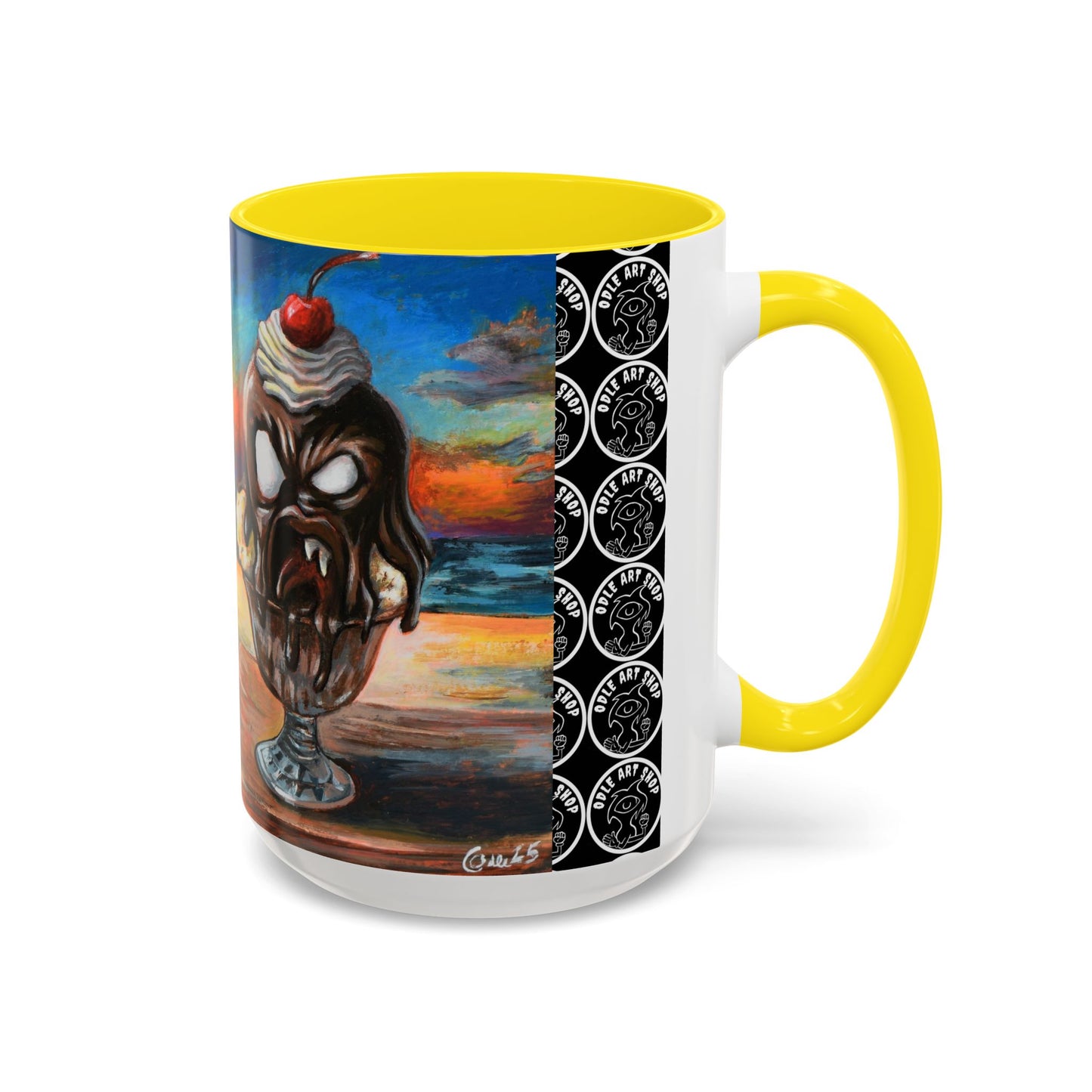 Vibrant Art-Inspired Coffee Mug, Unique Gift for Beach Lovers, Collectible Drinkware, Perfect for Birthdays, Home Decor